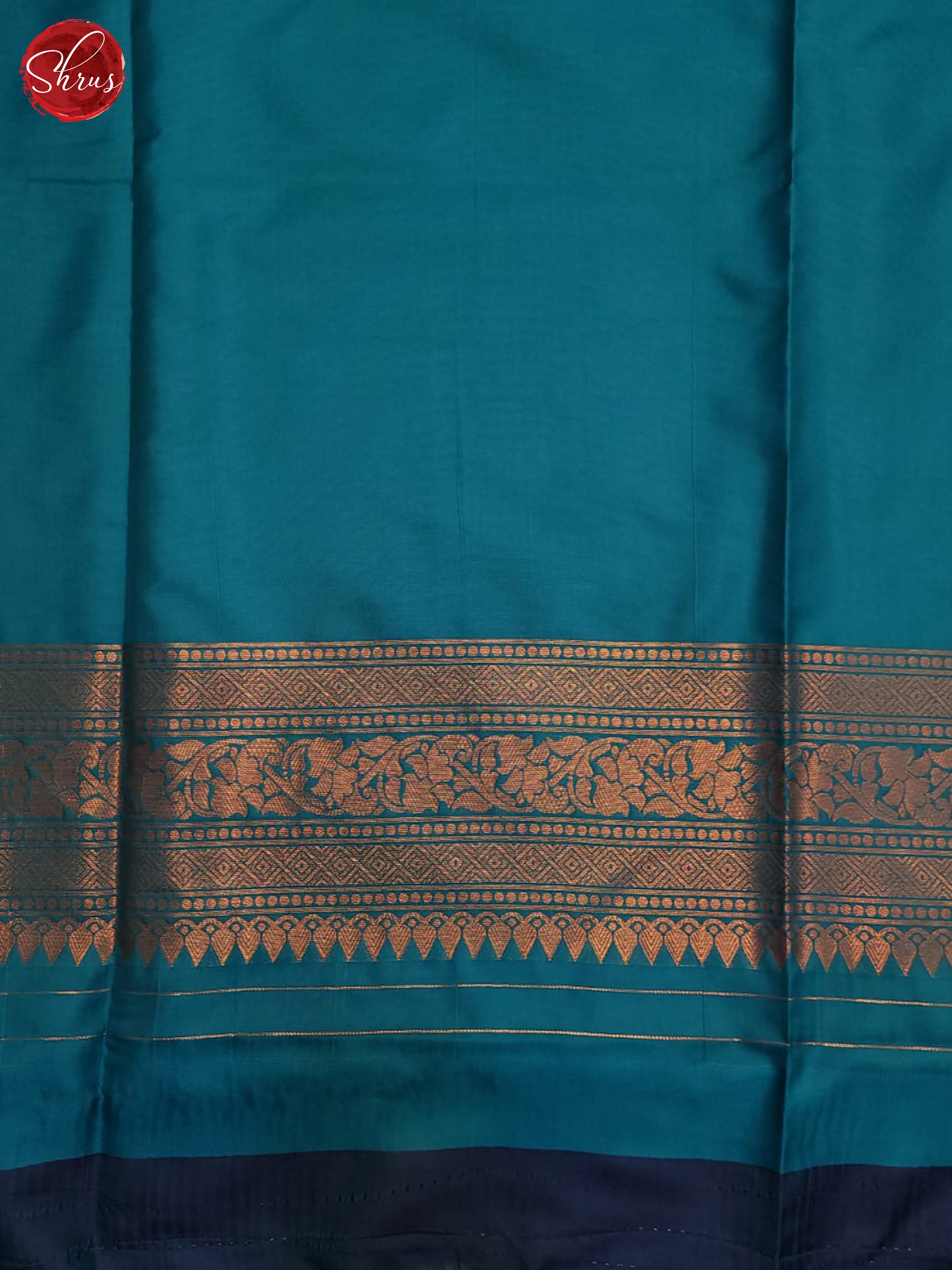 Blue(Single Tone) - semi kanchipuram Saree - Shop on ShrusEternity.com