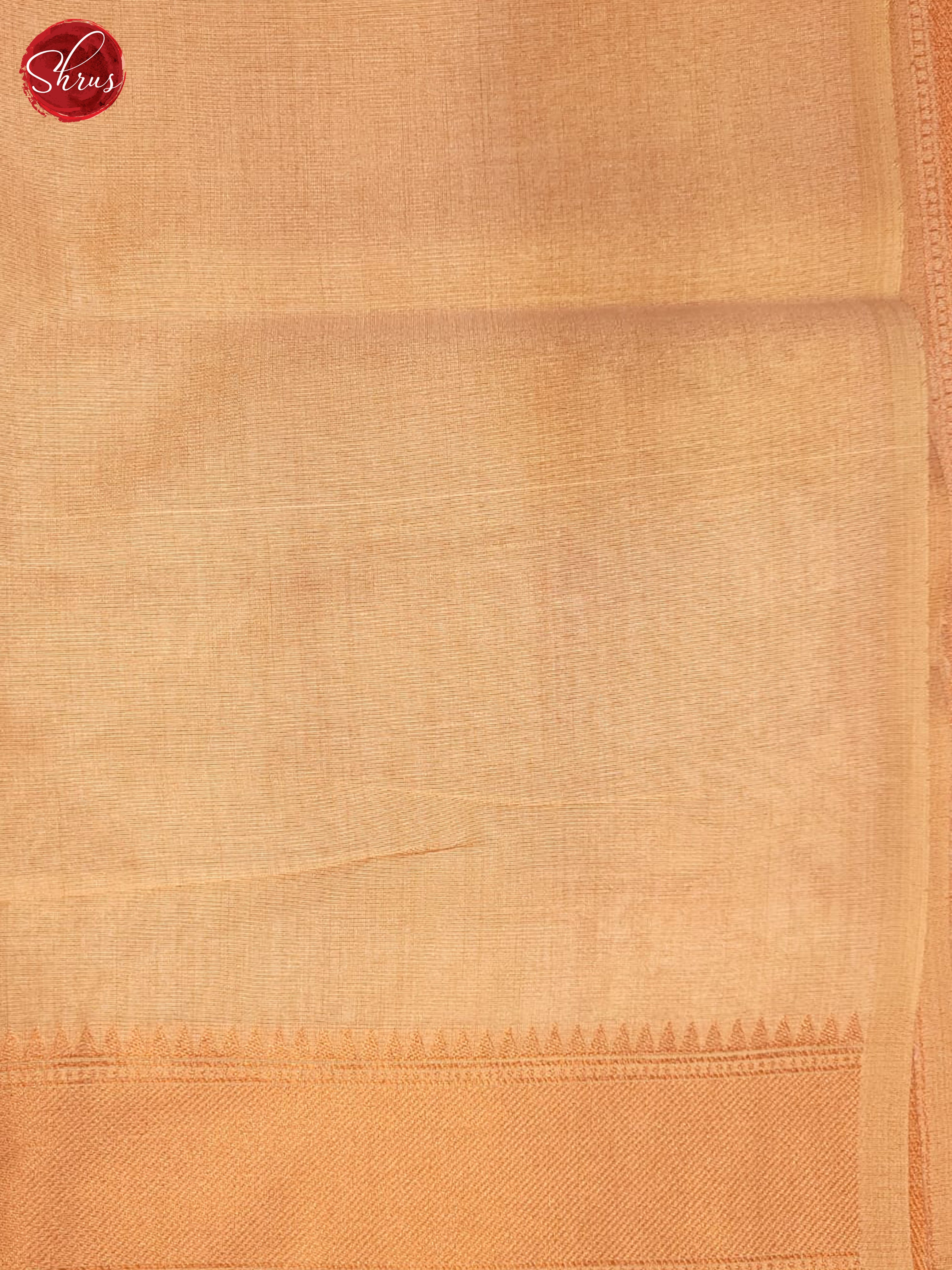 Peach(Single Tone) - Semi Tussar Saree - Shop on ShrusEternity.com