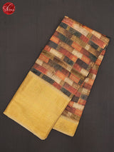 BAS3134 - Art linen  Saree - Shop on ShrusEternity.com