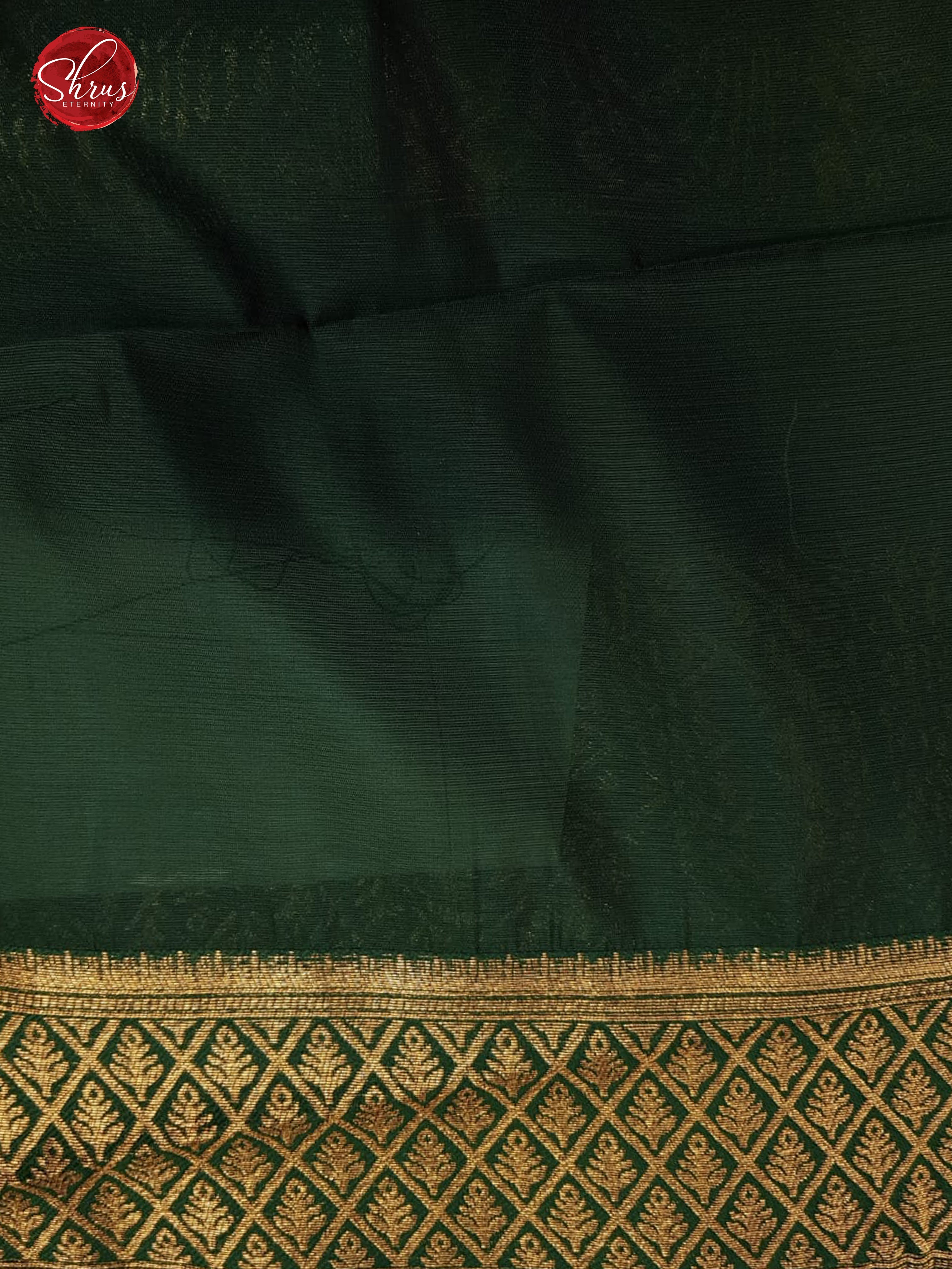 Mustard & Green - Semi Soft Silk with zari woven floral motifs  on the body & contrast  Zari Border - Shop on ShrusEternity.com