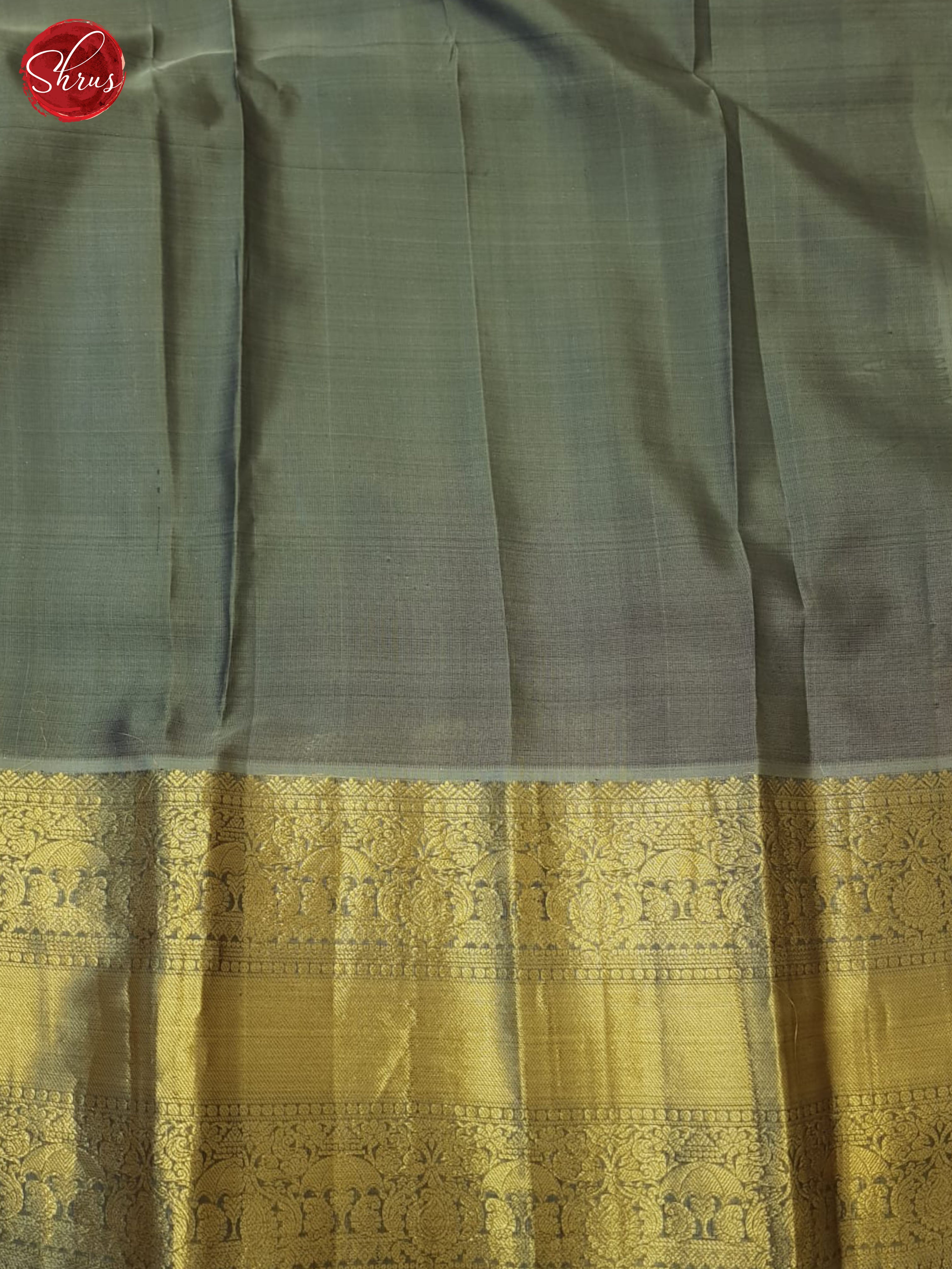 Blue & Grey - kanchipuram Silk Saree - Shop on ShrusEternity.com