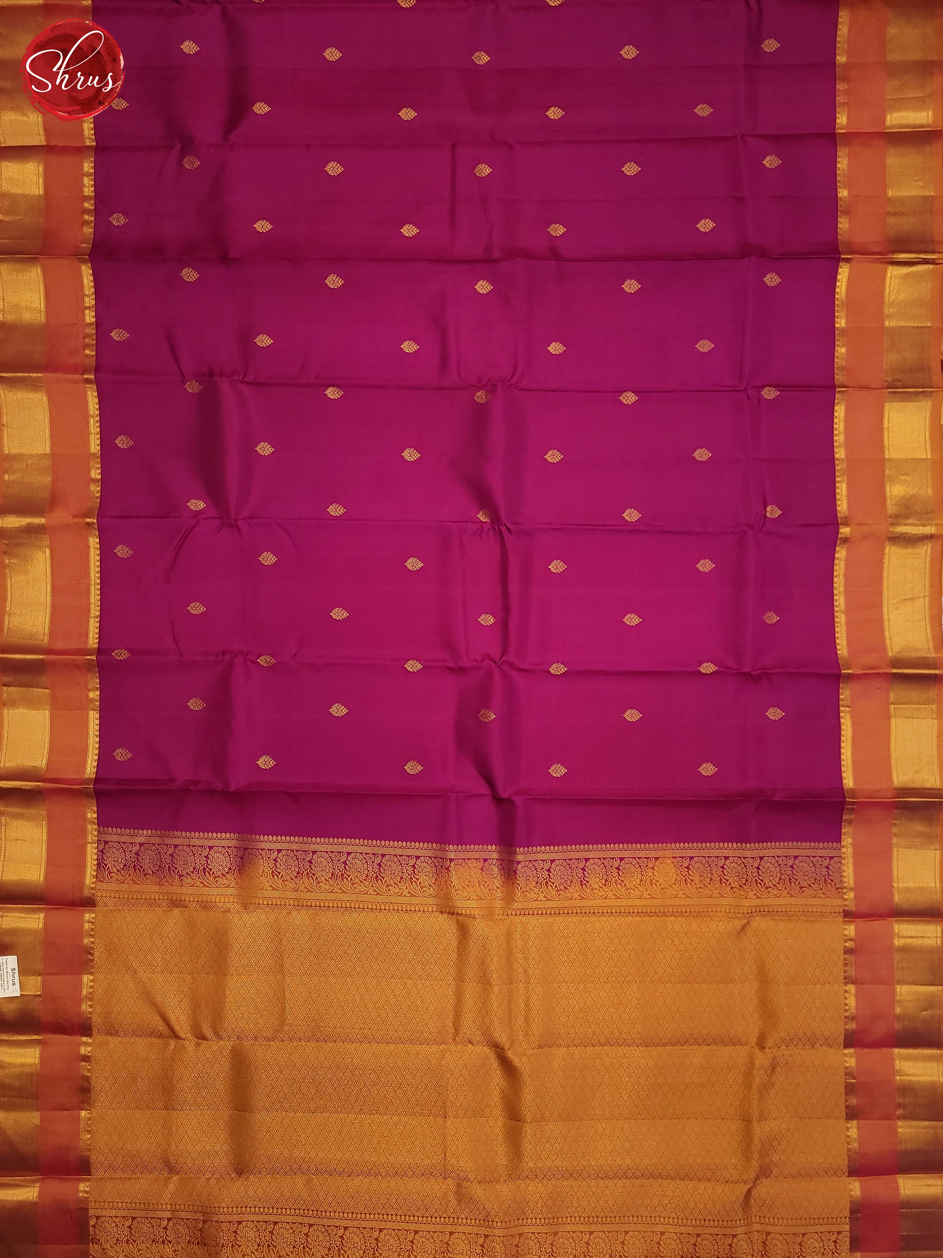 Vadamalli and Orange - kanchipuram silk - Shop on ShrusEternity.com