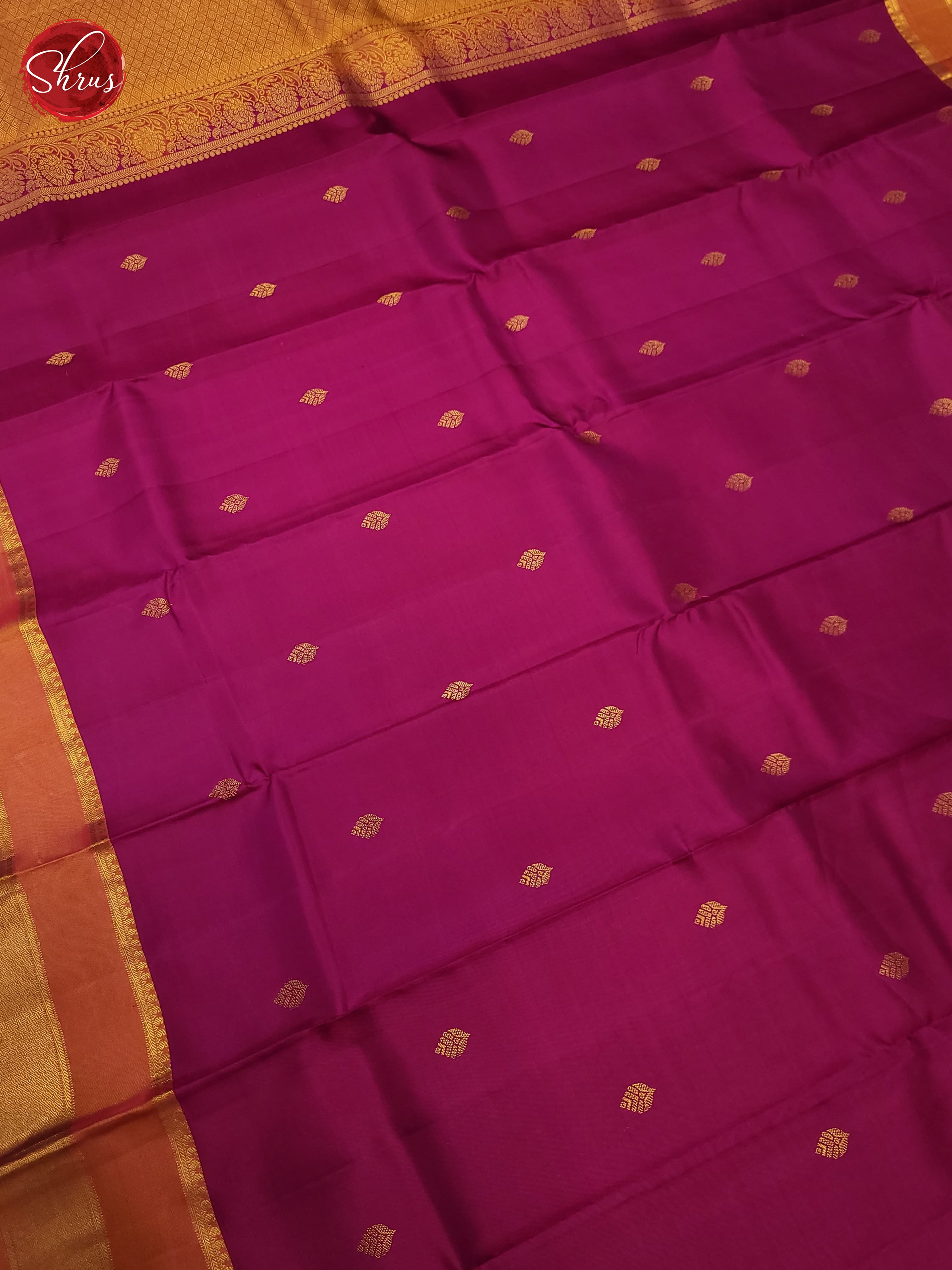 Vadamalli and Orange - kanchipuram silk - Shop on ShrusEternity.com