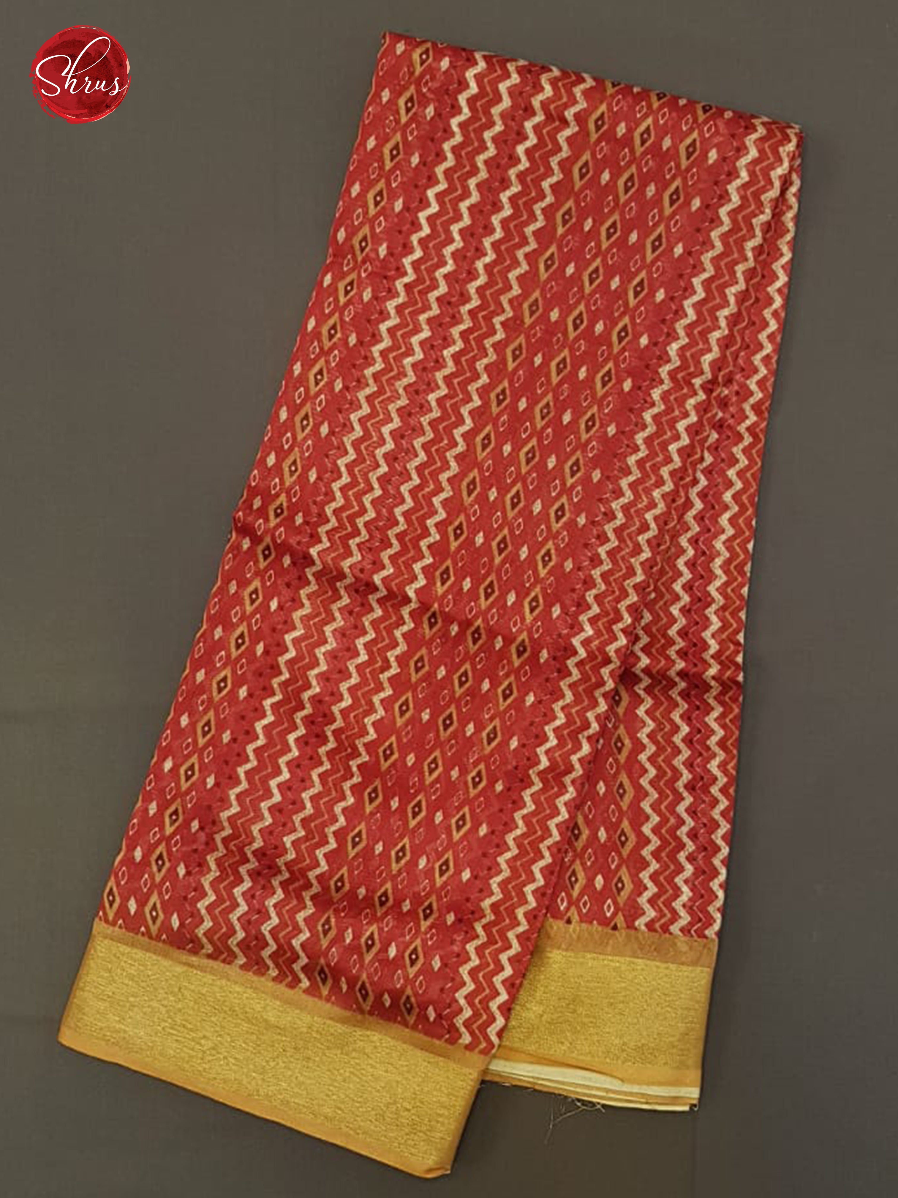 Red & Brown - Moonga Silk Sarees - Shop on ShrusEternity.com