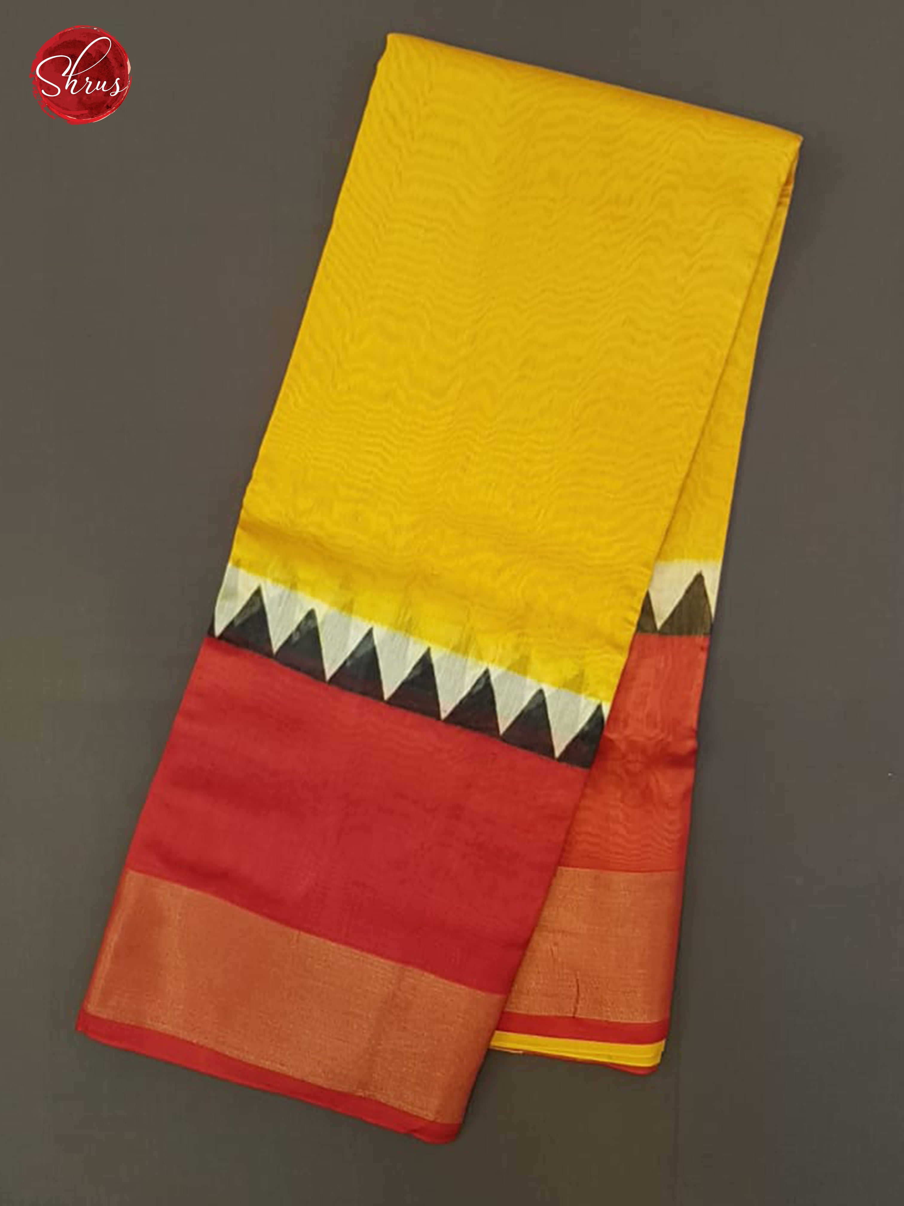 Yellow & Red - Moonga Silk Sarees - Shop on ShrusEternity.com