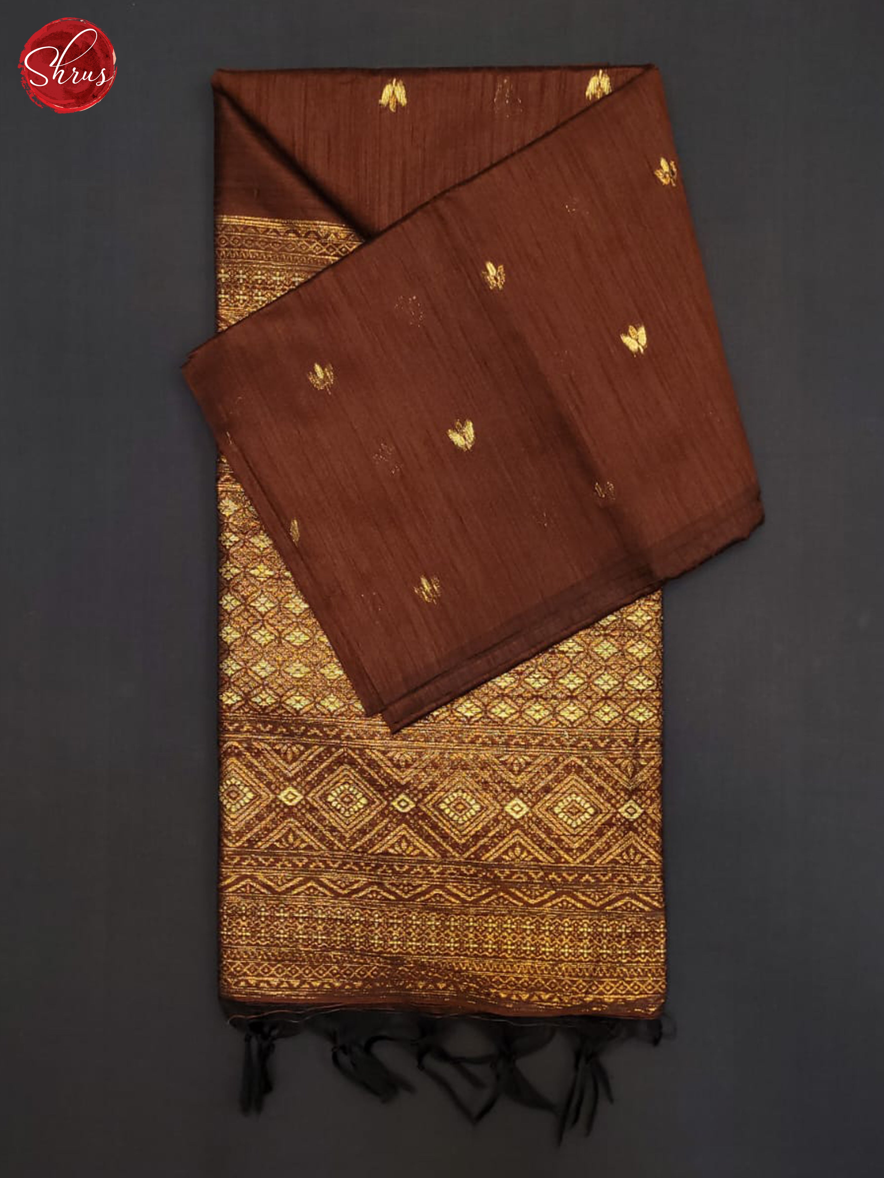 BDS19010  - Semi Raw Silk Saree - Shop on ShrusEternity.com