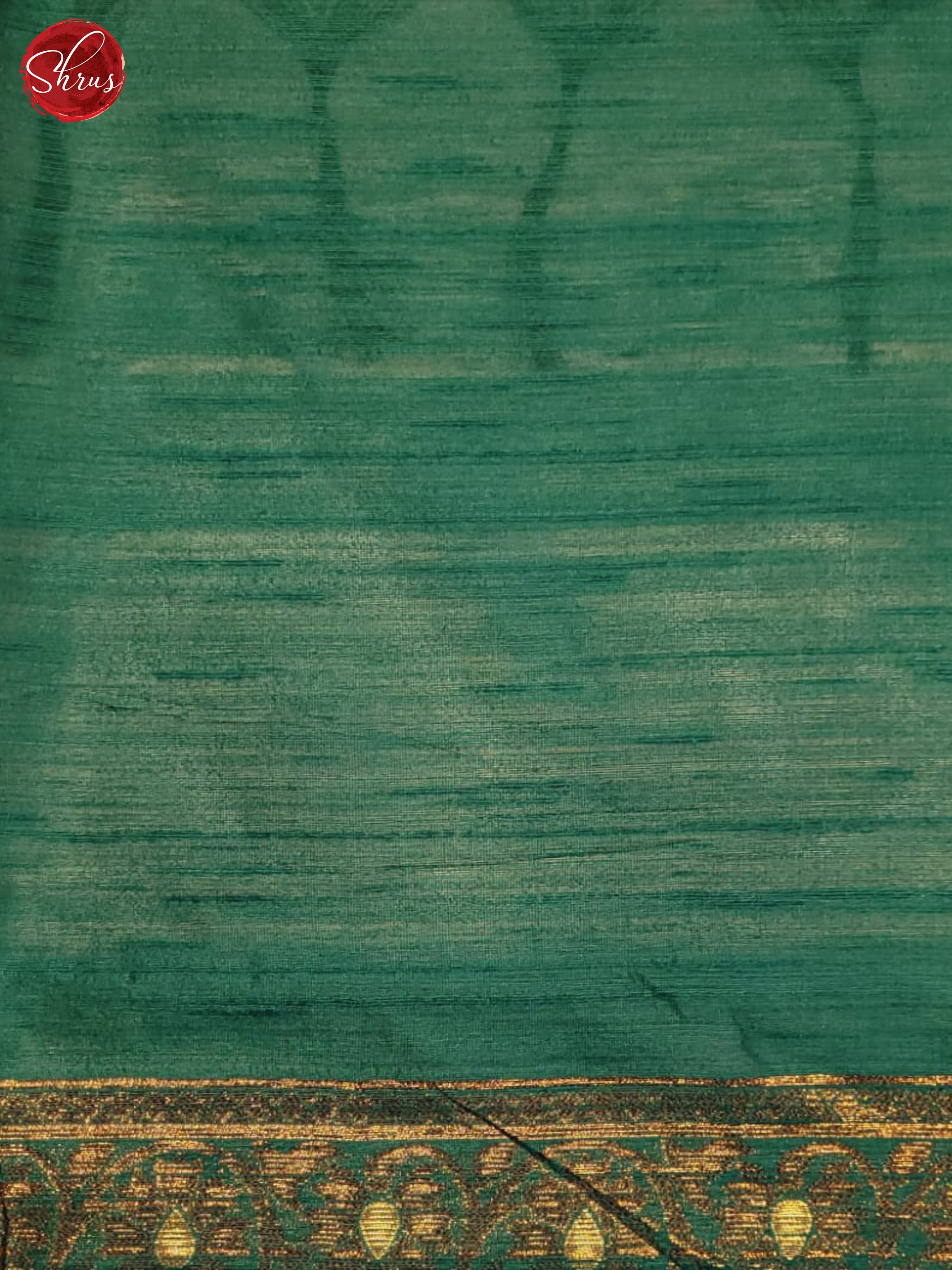 Green(Single Tone) - Semi Raw silk Saree - Shop on ShrusEternity.com