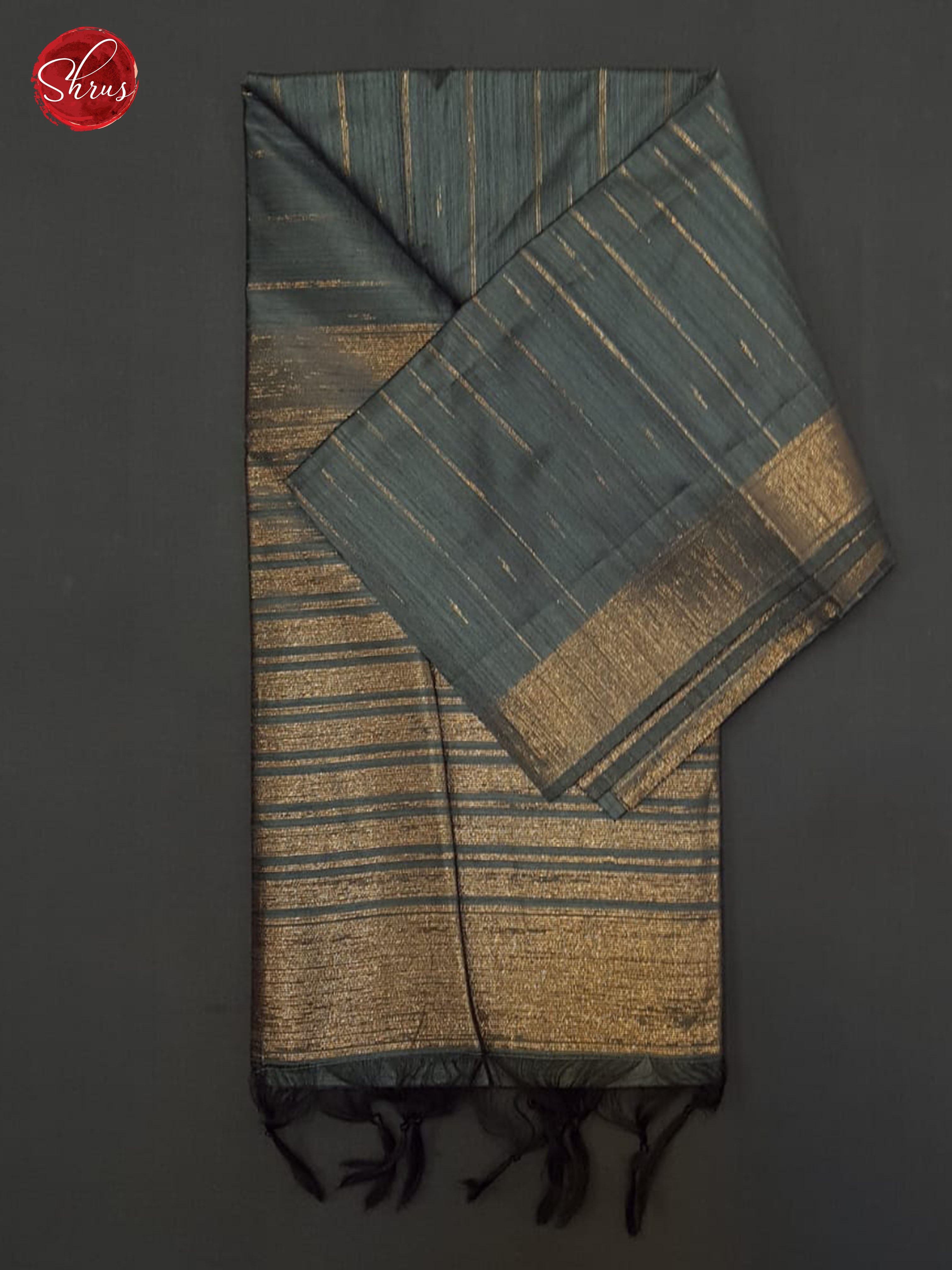 Grey(Single Tone)- Semi Raw Silk Saree - Shop on ShrusEternity.com