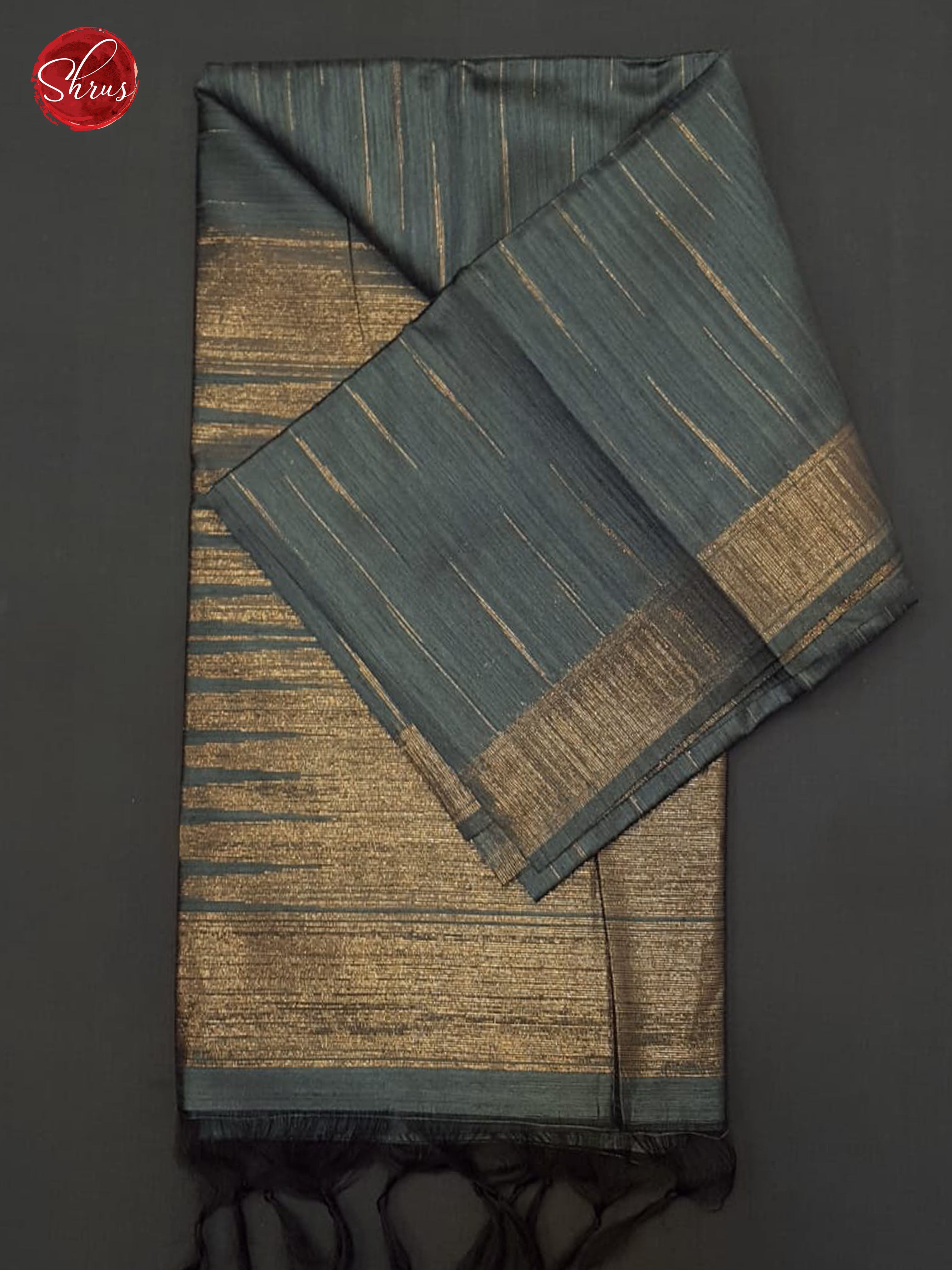 Grey(Single Tone) - Semi Raw Silk Saree - Shop on ShrusEternity.com