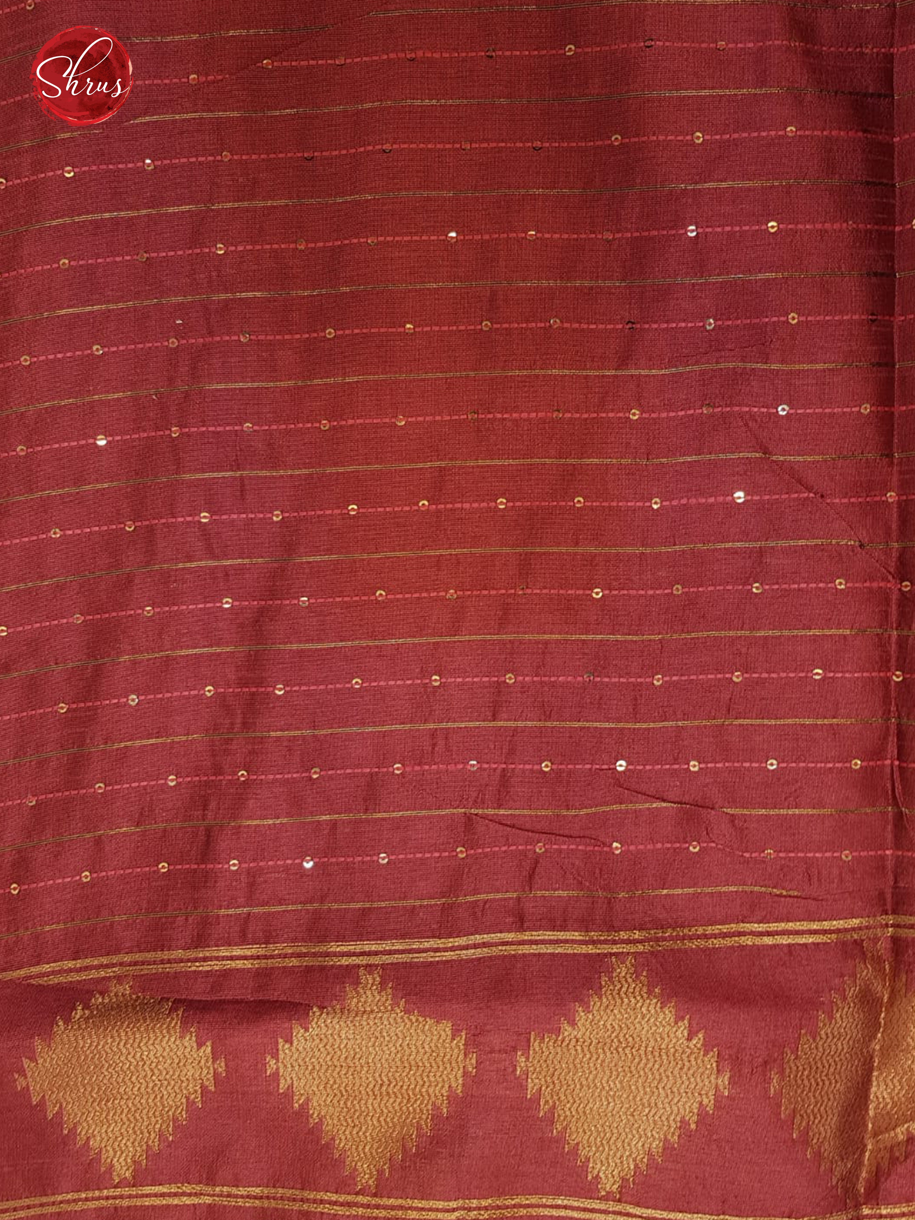 Pink & Dark Pink - Semi Raw Silk Saree - Shop on ShrusEternity.com