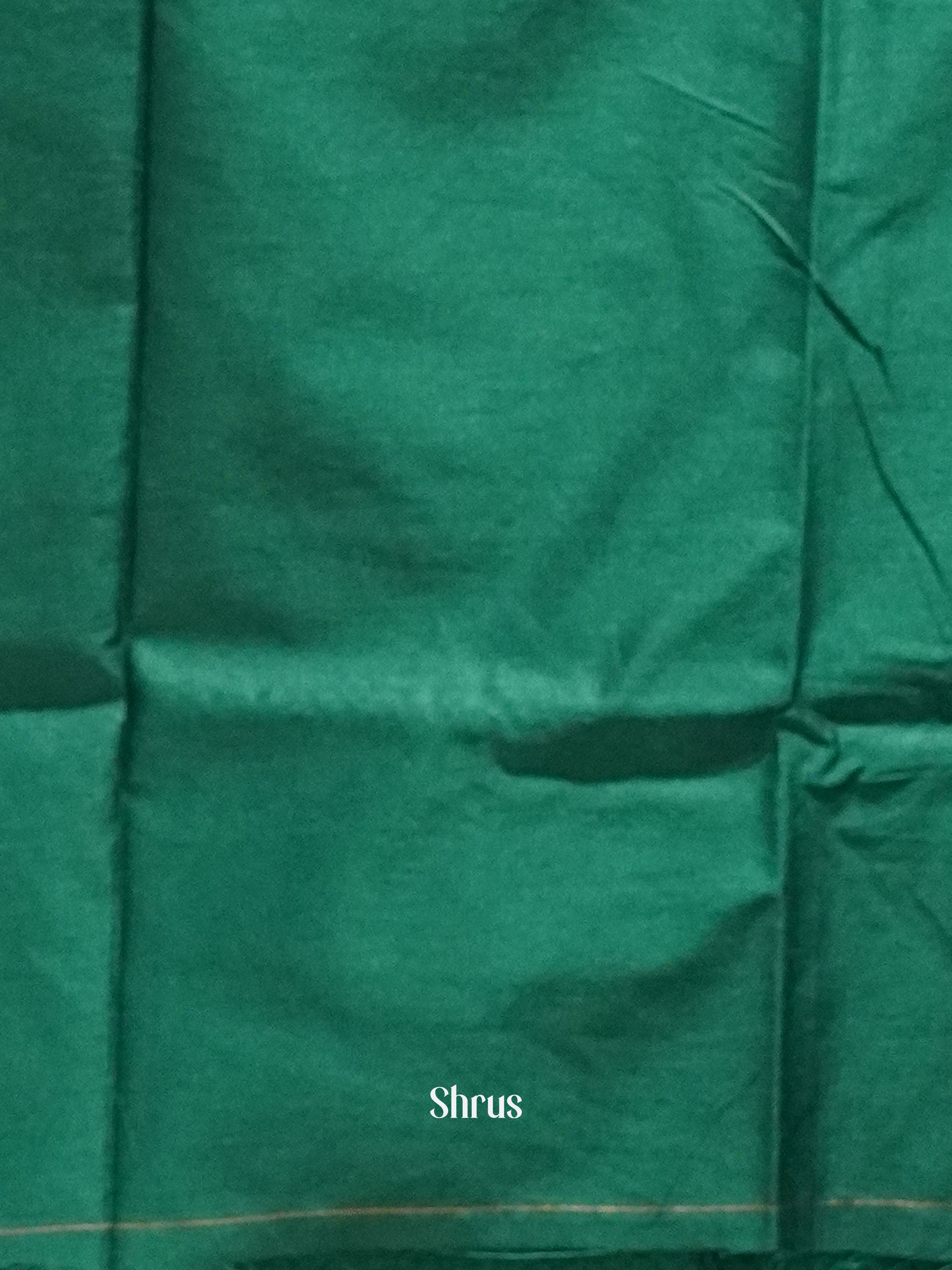 Green(Single Tone) - Semi Raw Silk Saree