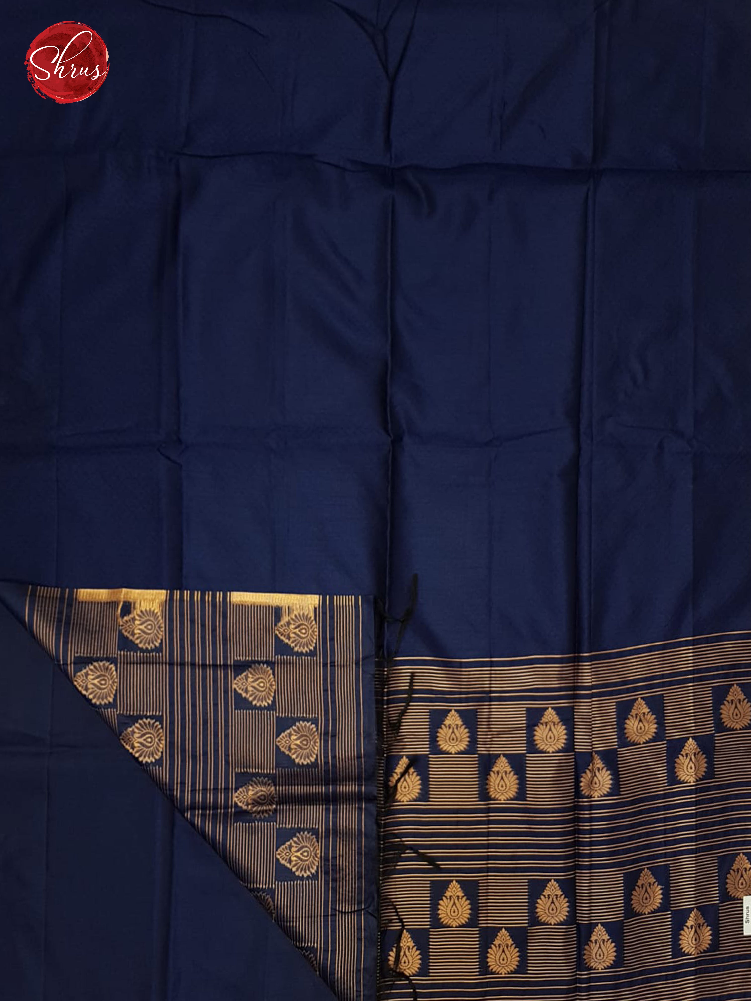 Blue(Single Tone)- Semi Raw Silk Saree - Shop on ShrusEternity.com