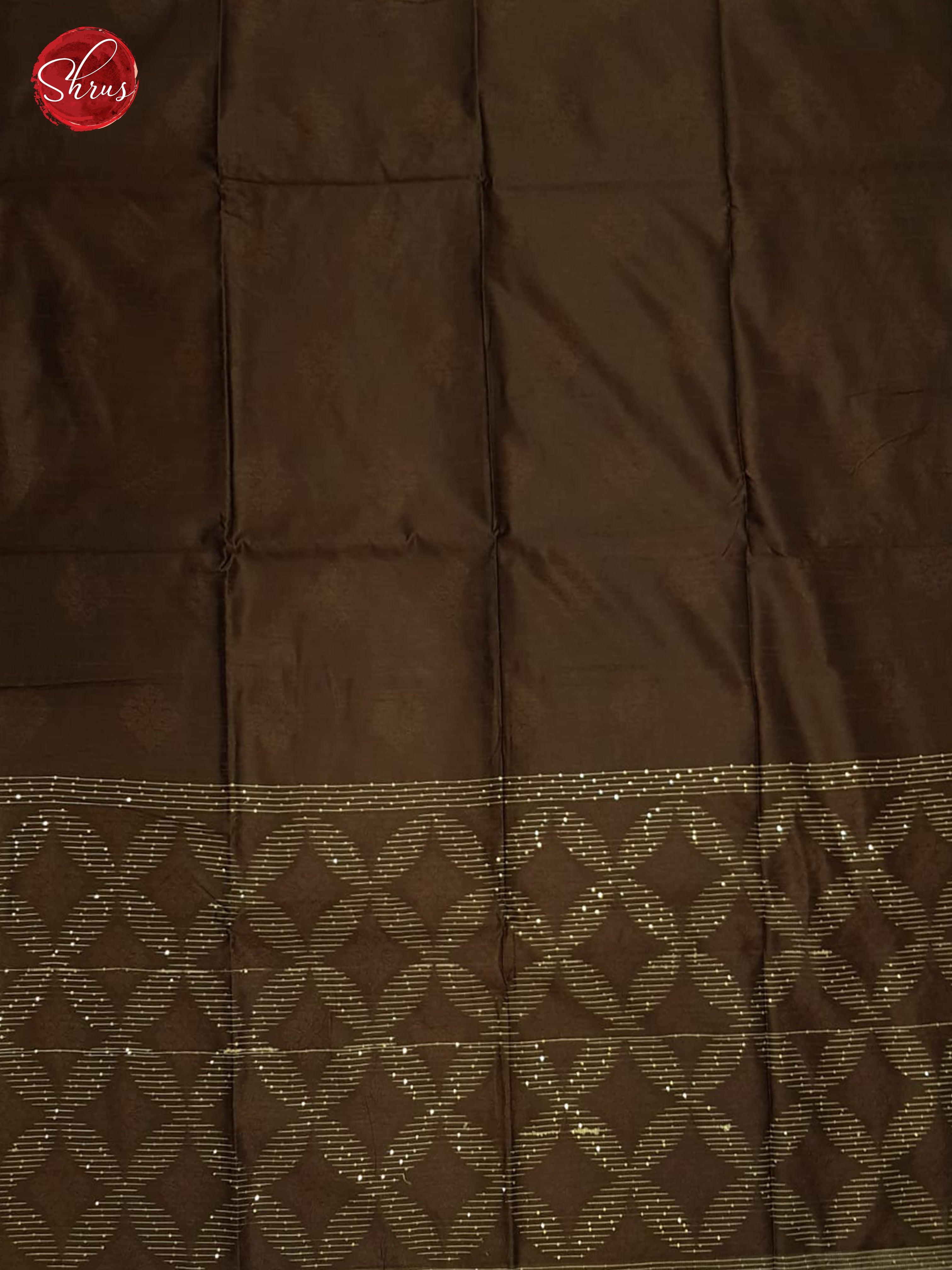 Brown(Single Tone)- Semi Raw Silk Saree - Shop on ShrusEternity.com