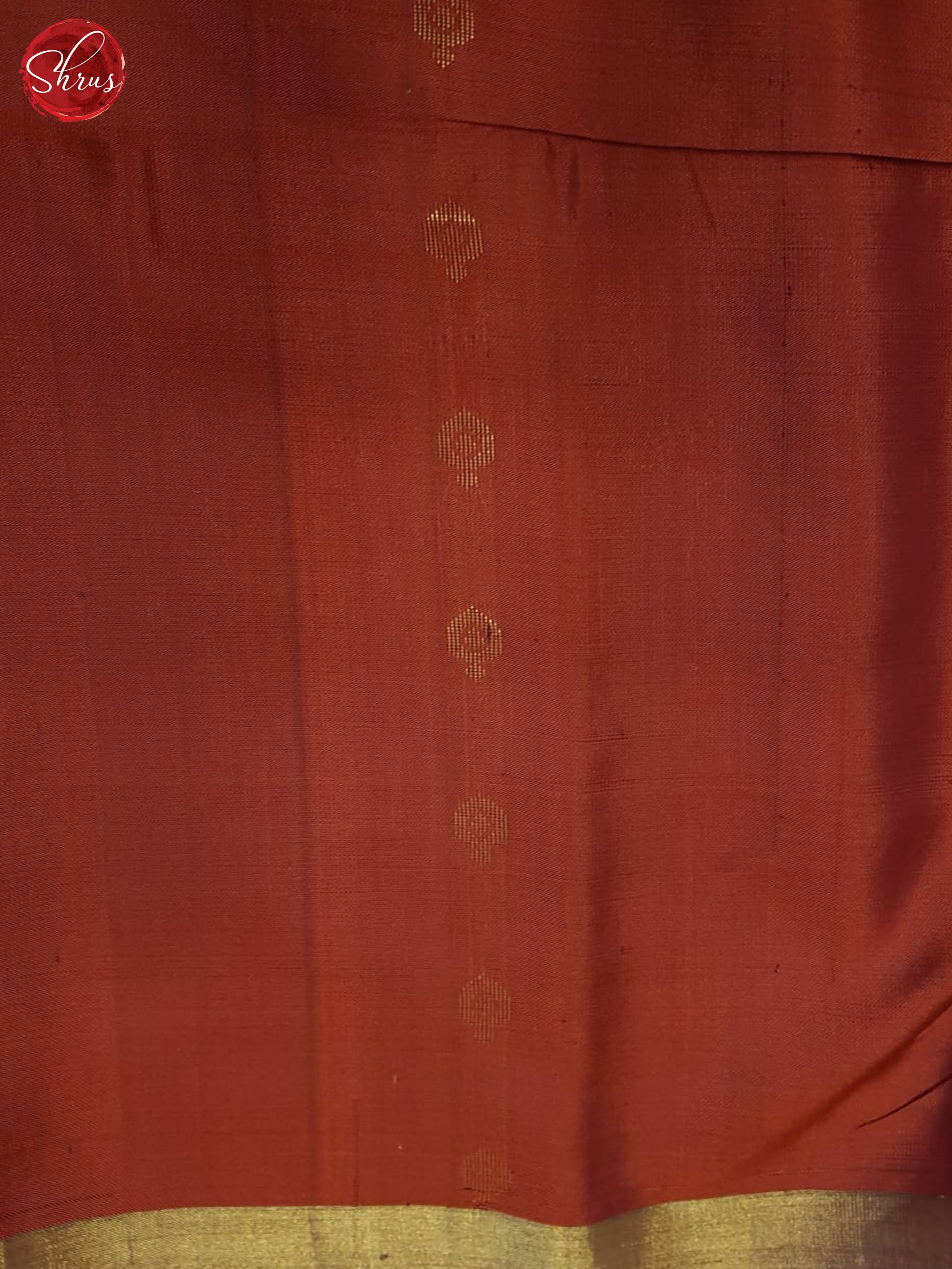 Mustard and Marron - Soft Silk (Half-Pure) Saree - Shop on ShrusEternity.com