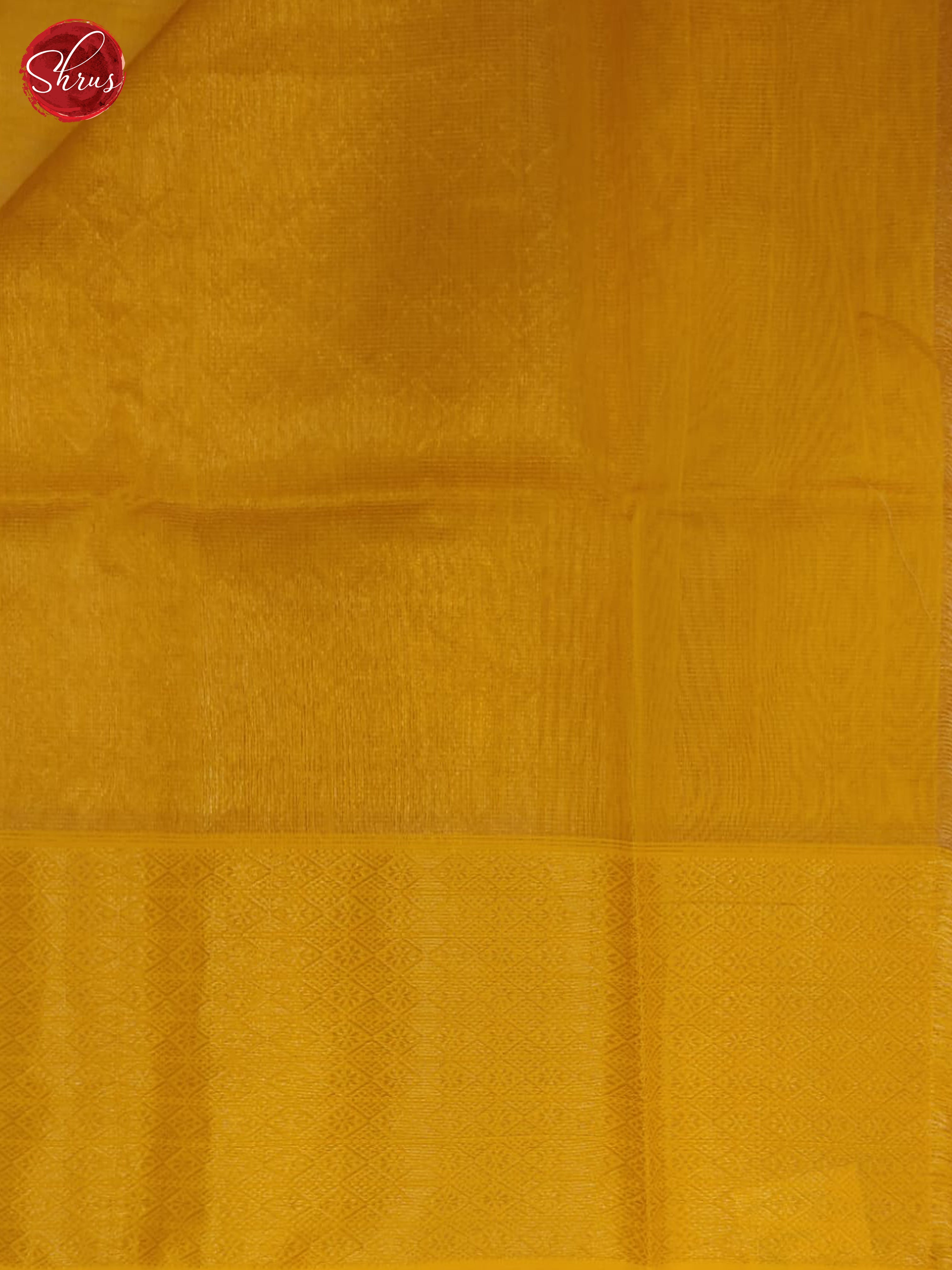 Yellow(Single Tone) - Maheshwari Silk Cotton Saree - Shop on ShrusEternity.com