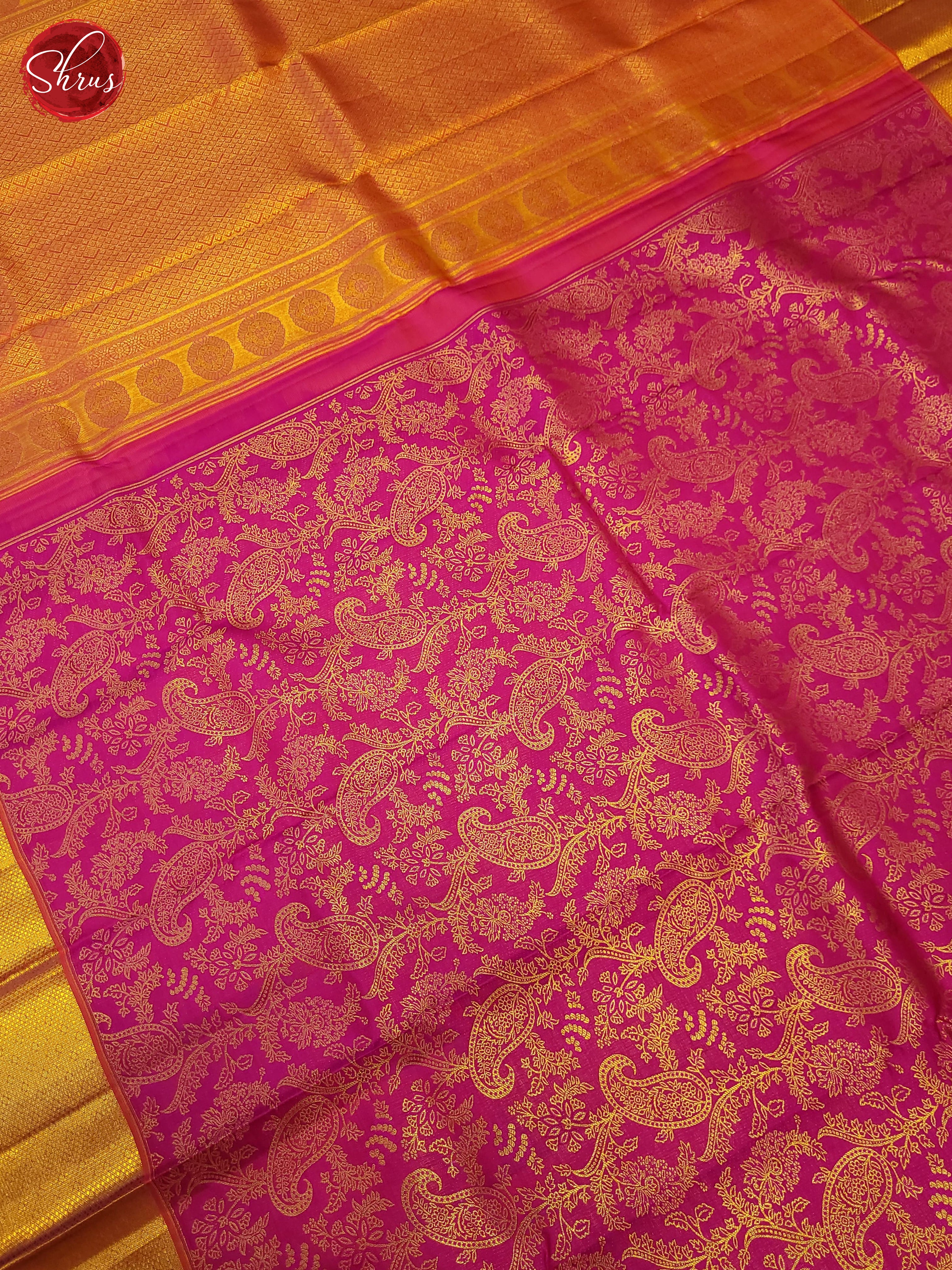 Pink(single tone)- kanchipuram silk - Shop on ShrusEternity.com