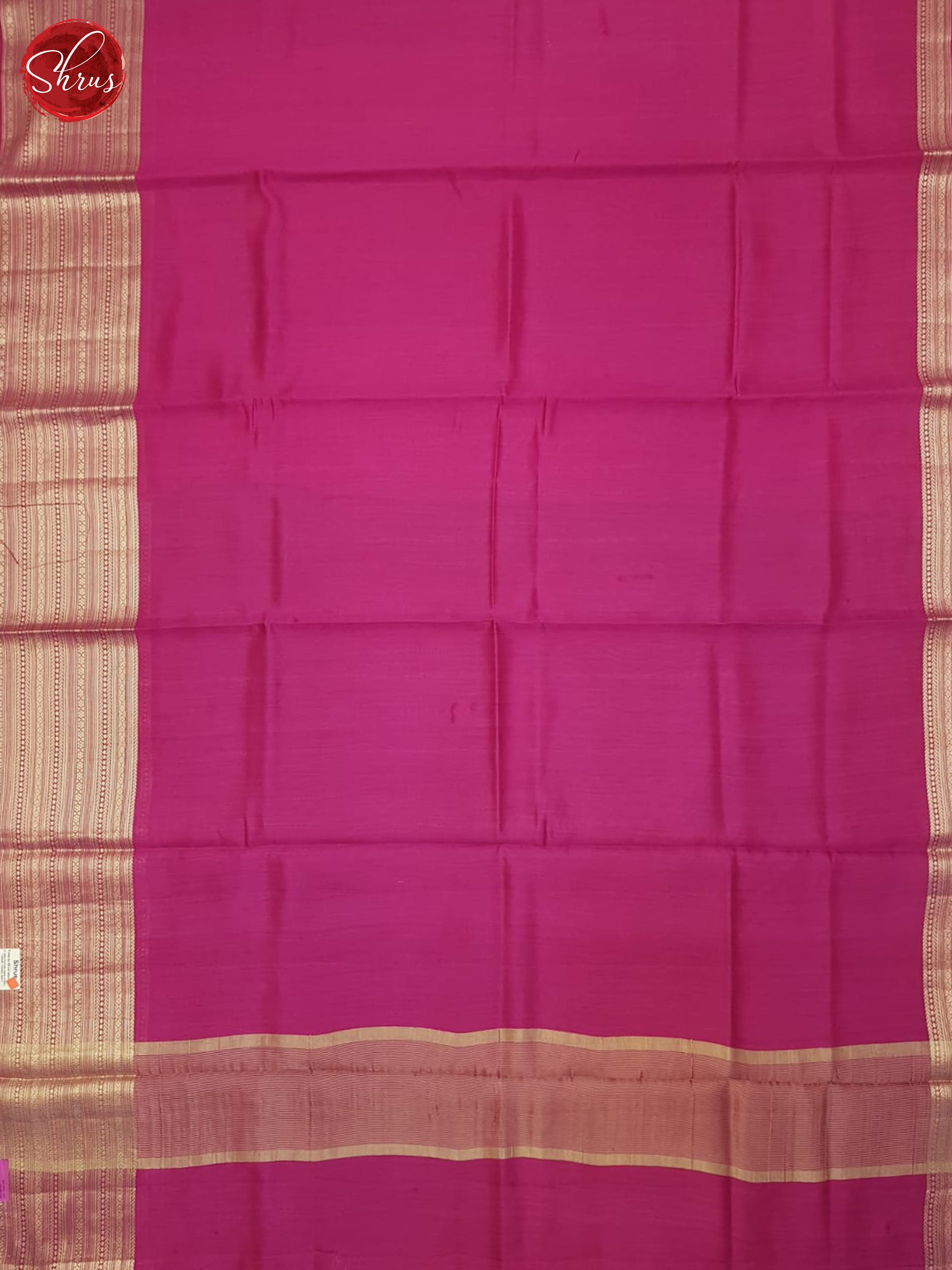 Pink(Single Tone)- Tussar Saree - Shop on ShrusEternity.com