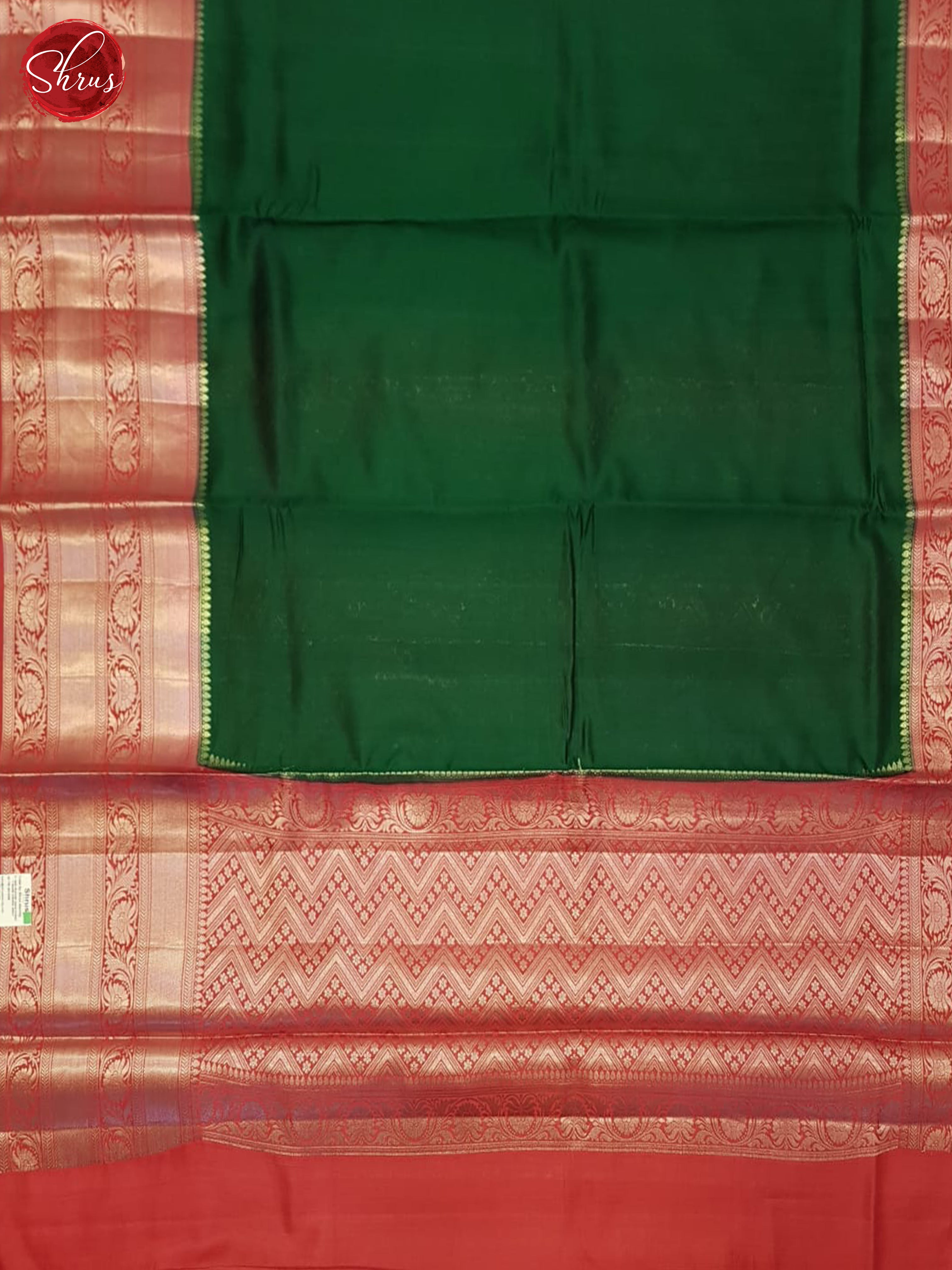 Green And Red- Tussar Sree - Shop on ShrusEternity.com