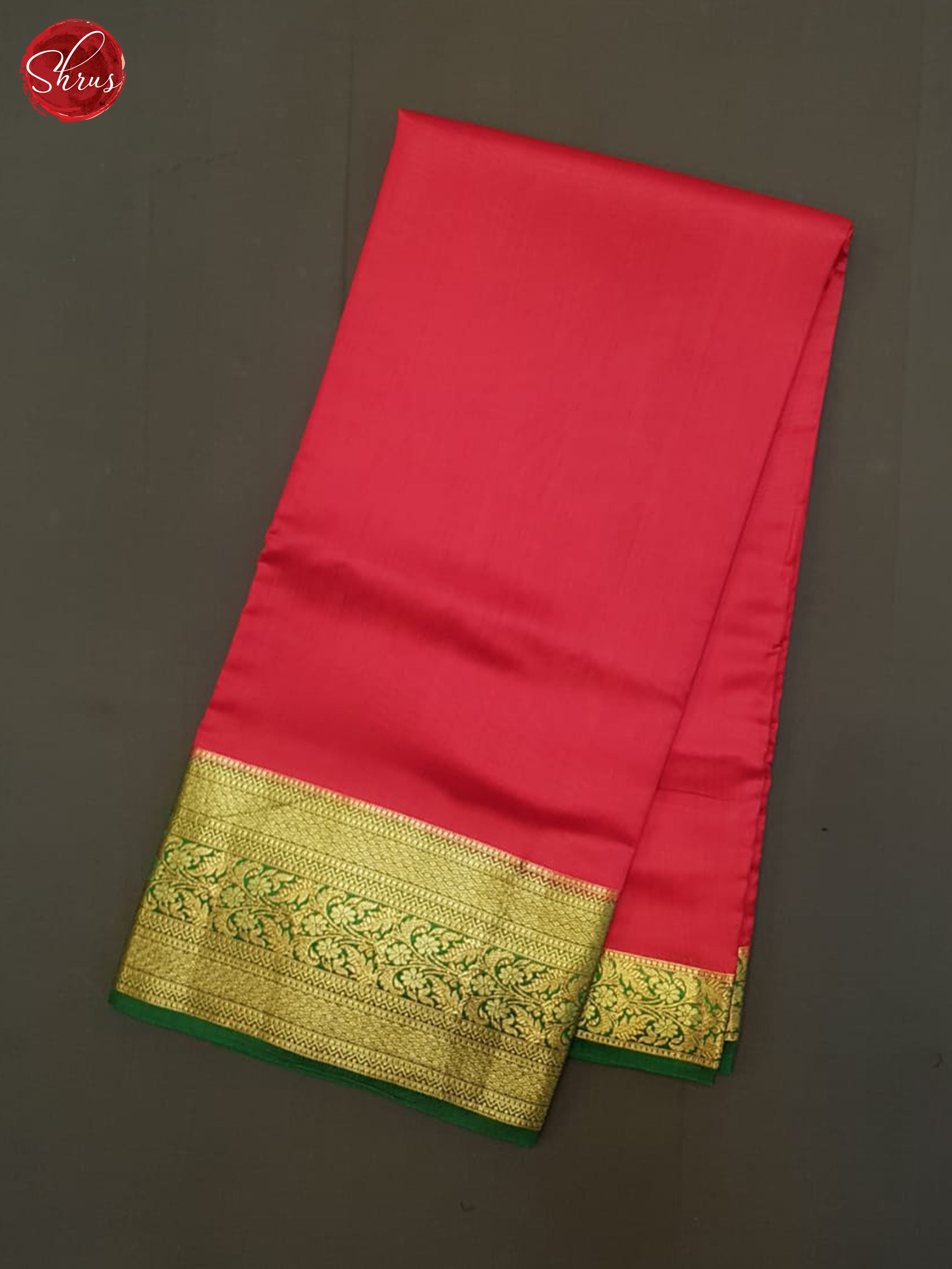 Red and Green - Tussar Silk Saree - Shop on ShrusEternity.com