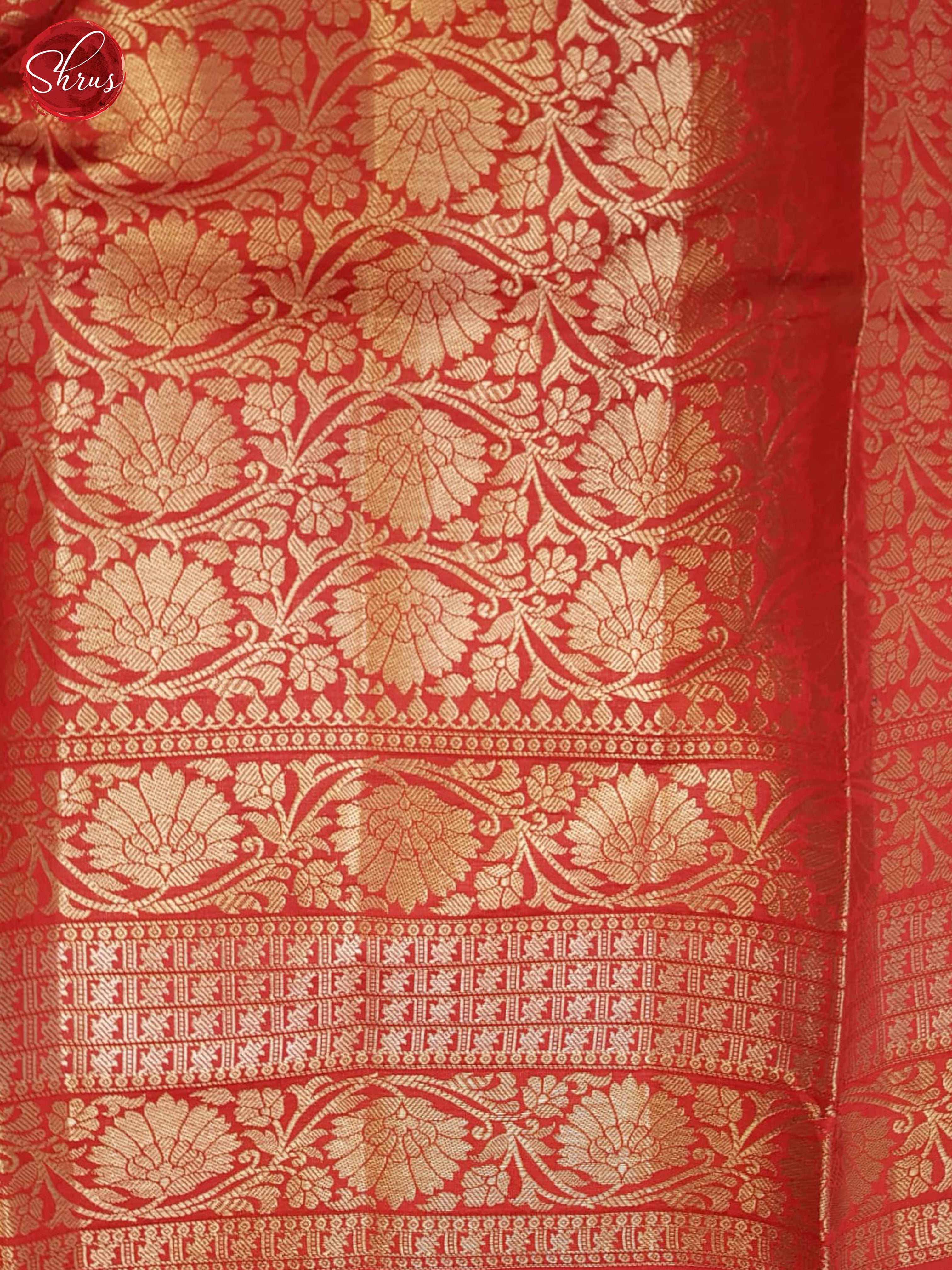 Grey And Red- Tussar Saree - Shop on ShrusEternity.com