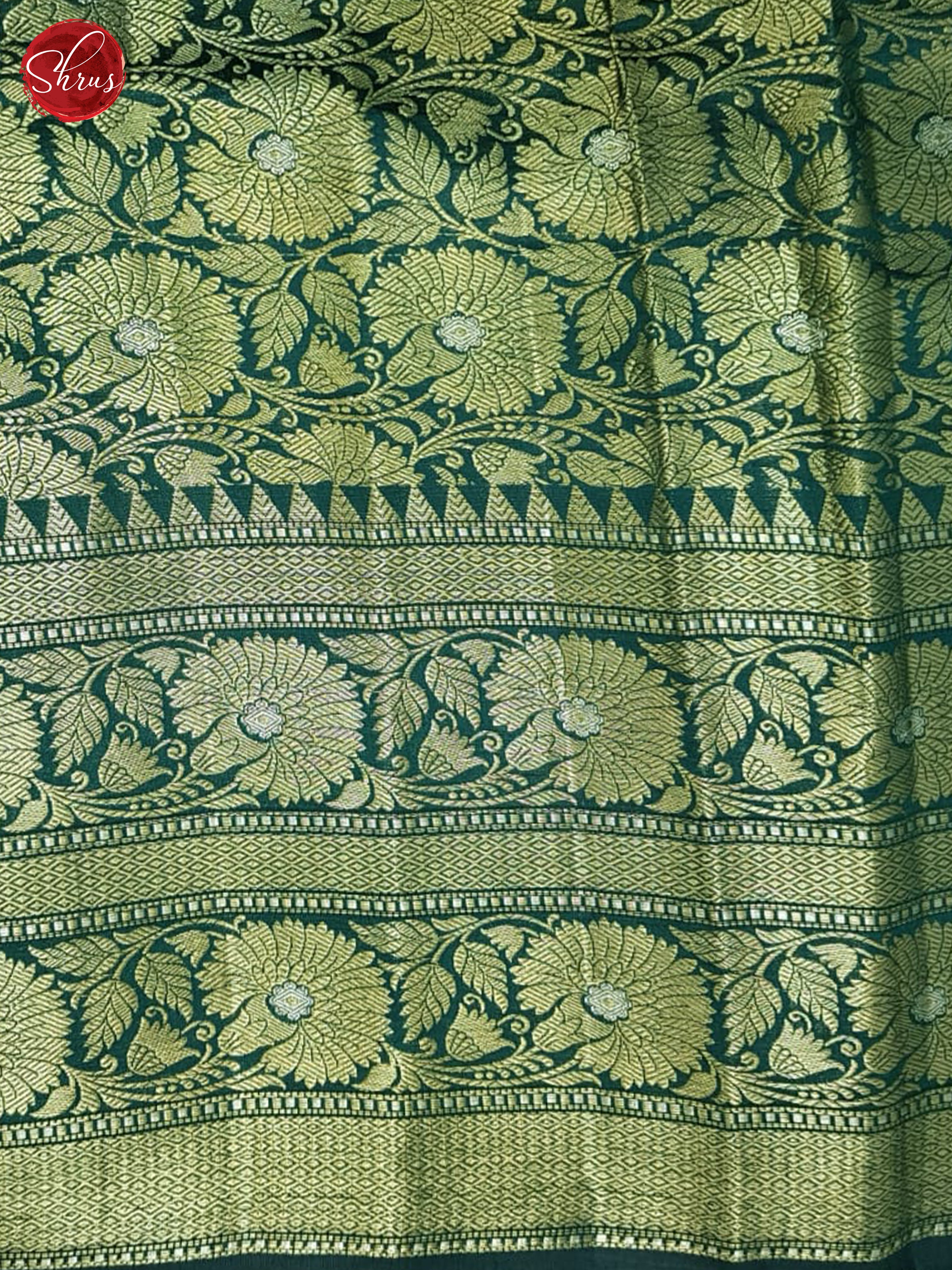 Green And Peacock Green- Tussar Saree - Shop on ShrusEternity.com