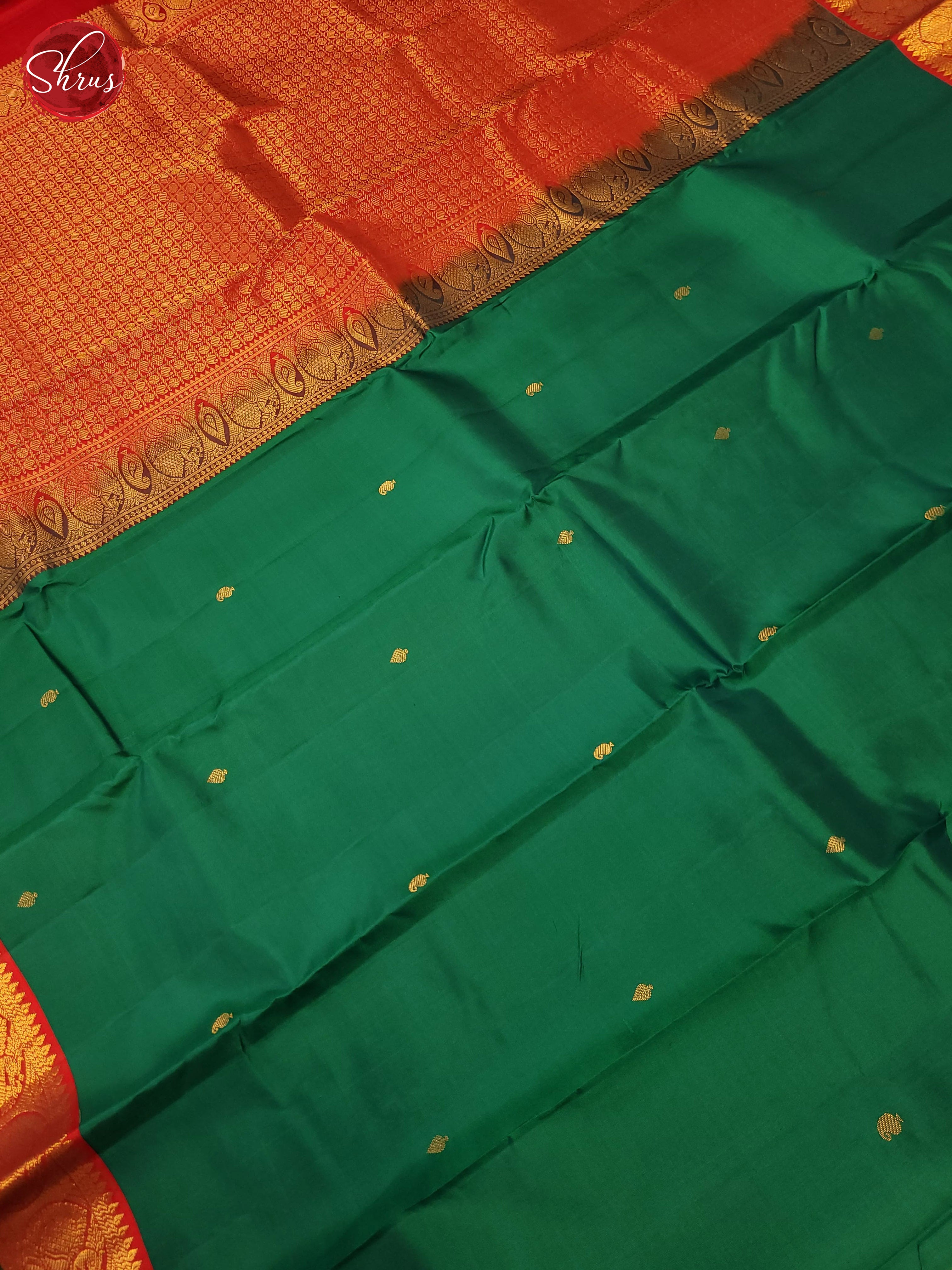 BES18032 - Kanchipuram Silk Saree - Shop on ShrusEternity.com