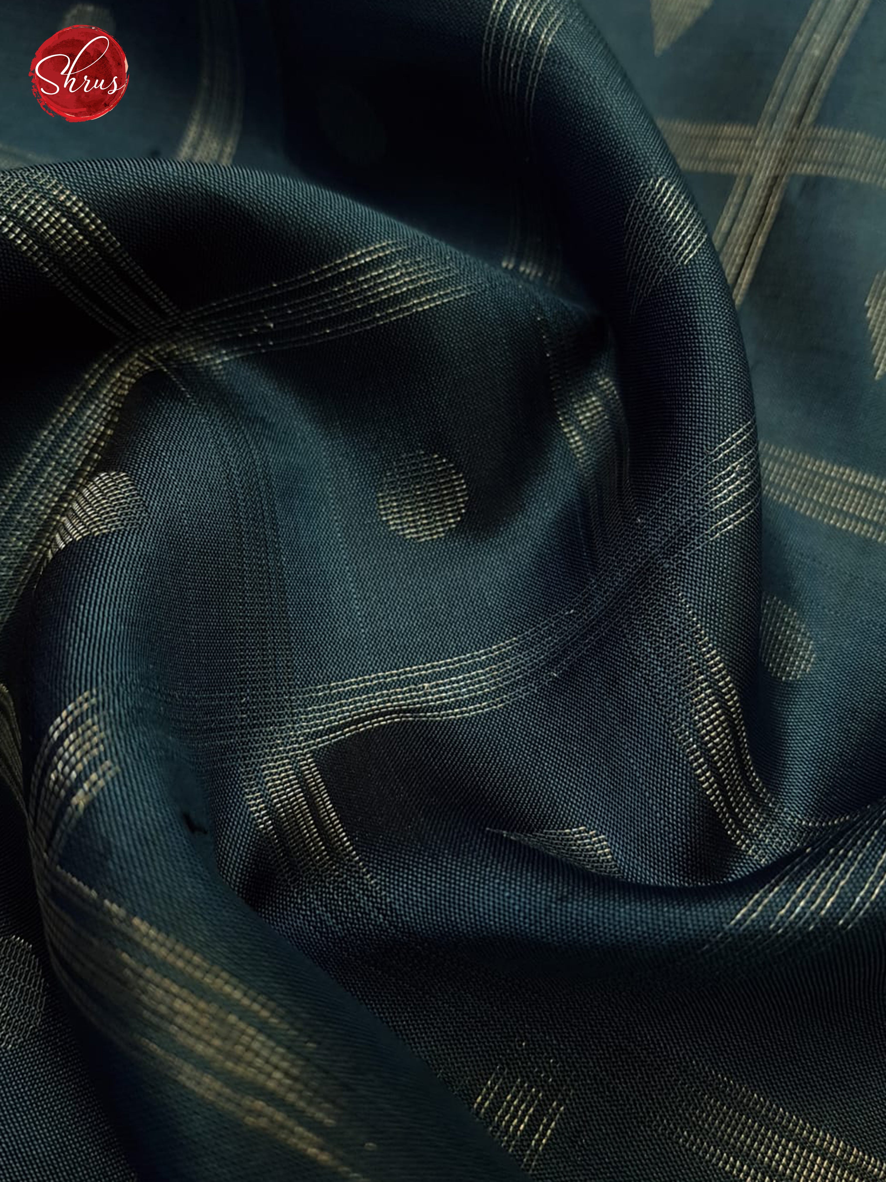 Blue & Grey - Soft Silk Saree - Shop on ShrusEternity.com