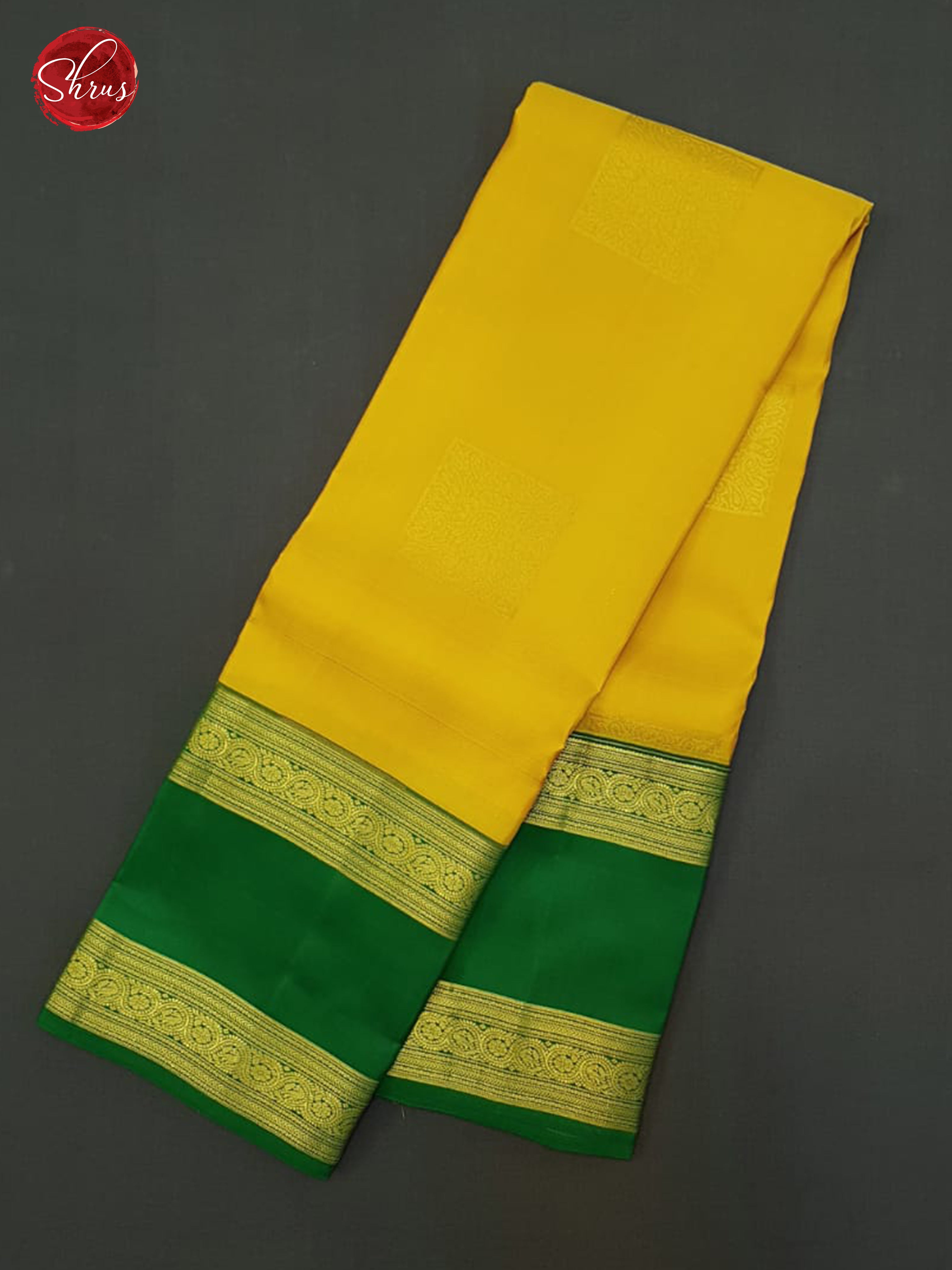 Mambala Yellow & Green - Kanchipuram silk saree - Shop on ShrusEternity.com