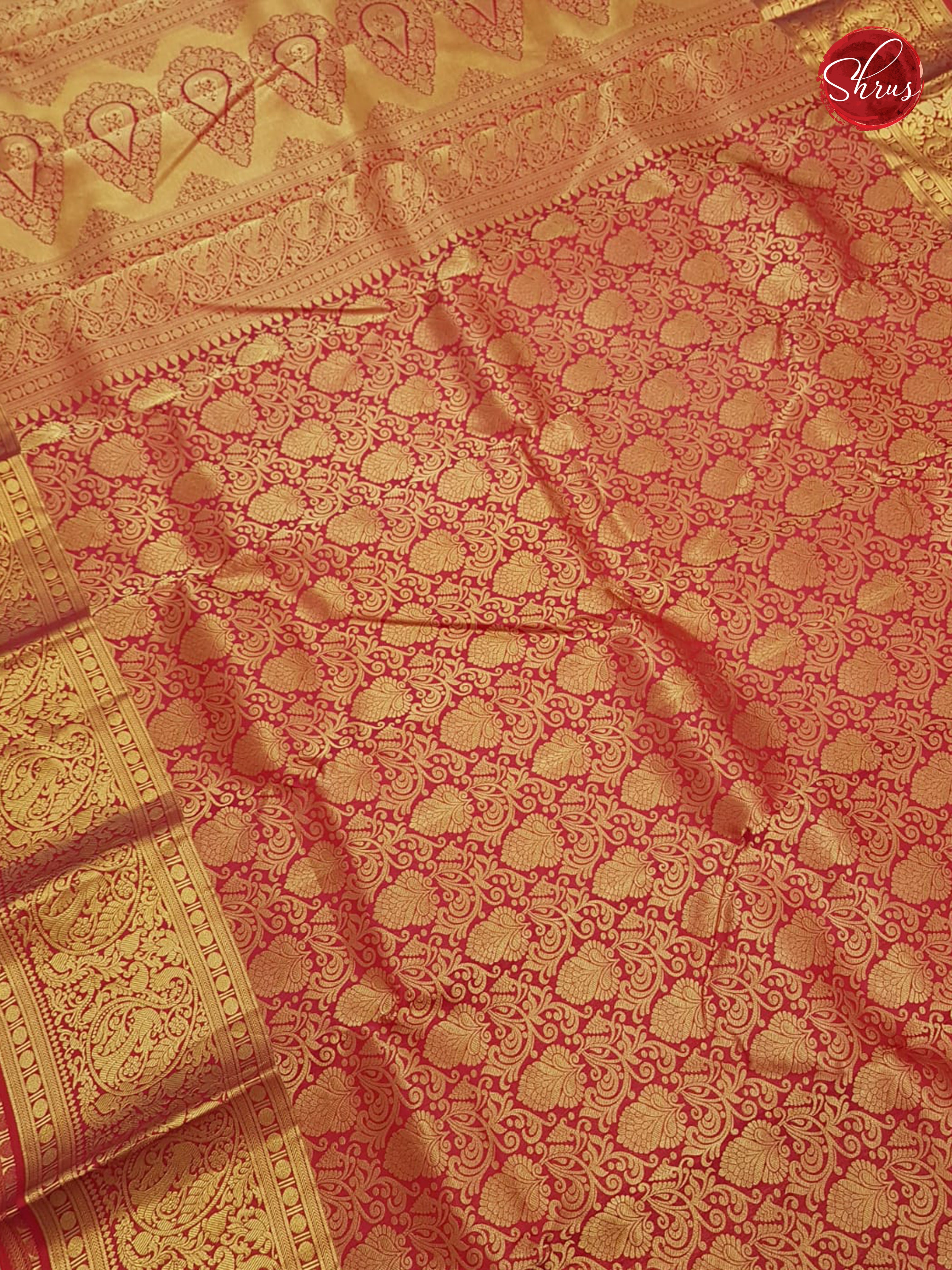 Rani Pink(Single Tone)- Kanchipuram Silk  Saree - Shop on ShrusEternity.com
