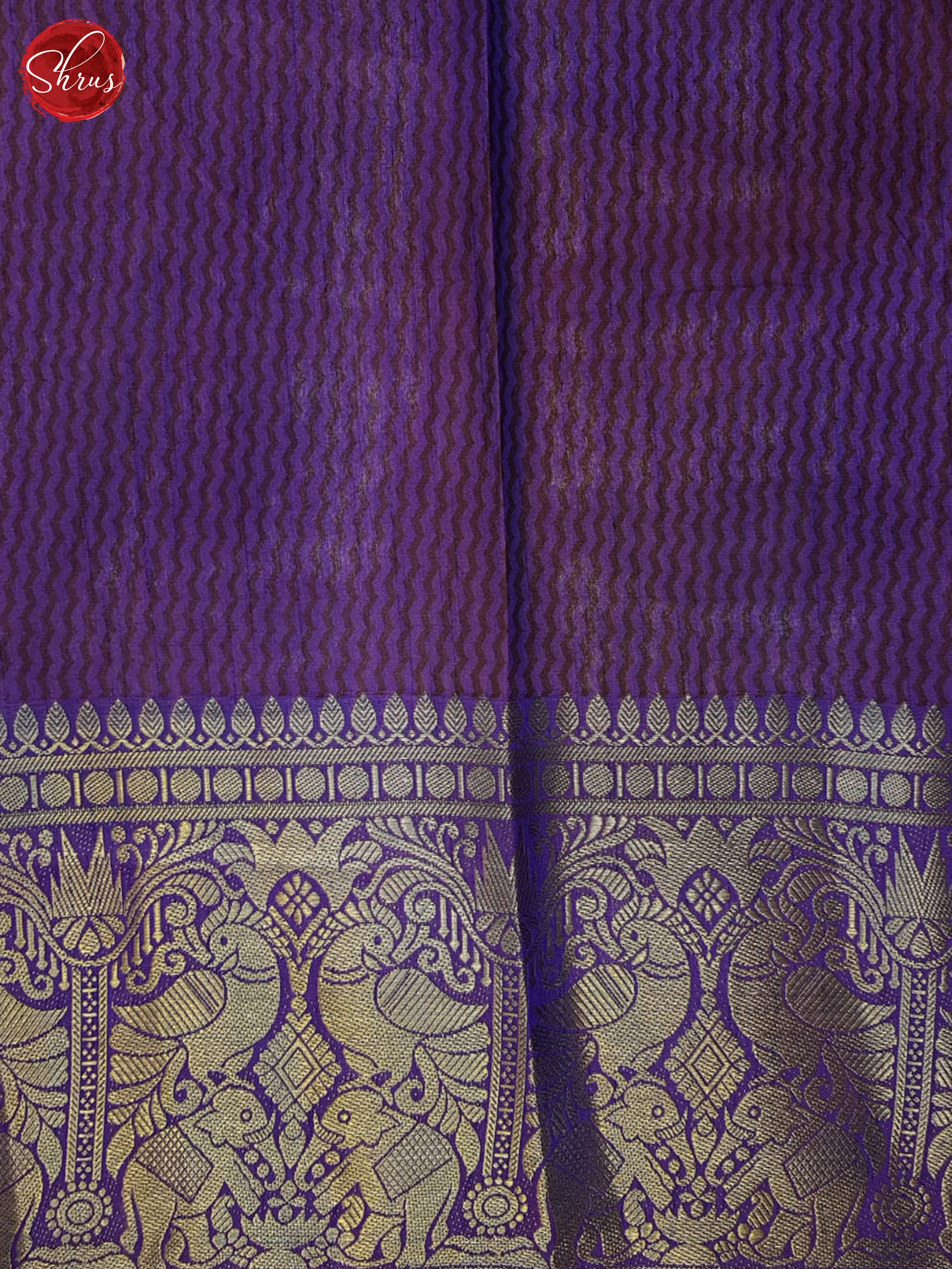 Pink & Purple - Semi Dupion Saree - Shop on ShrusEternity.com