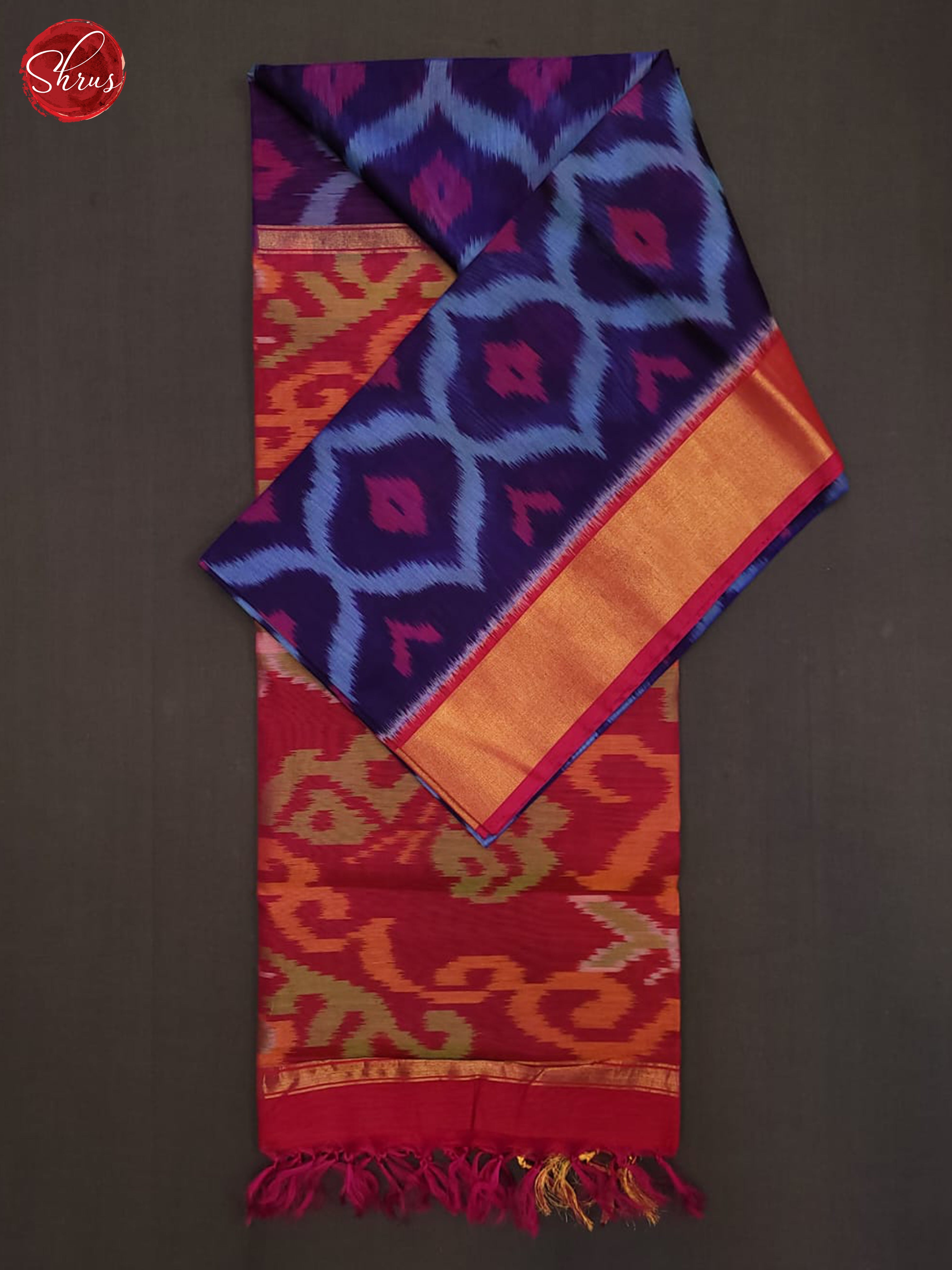 BES19496 - Pochampally silk cotton Saree - Shop on ShrusEternity.com