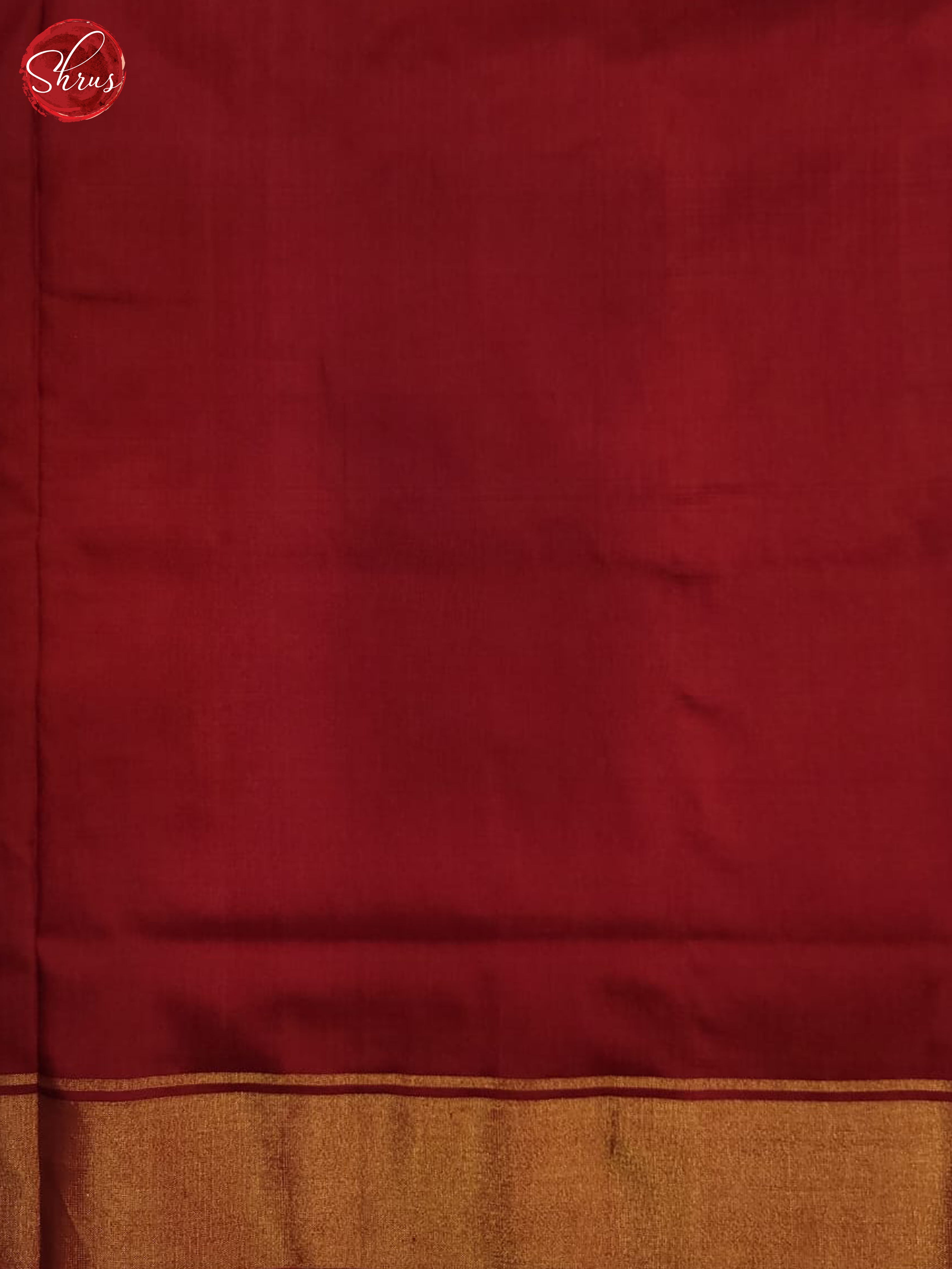 cream and maroon- Ikkat Silk Saree - Shop on ShrusEternity.com