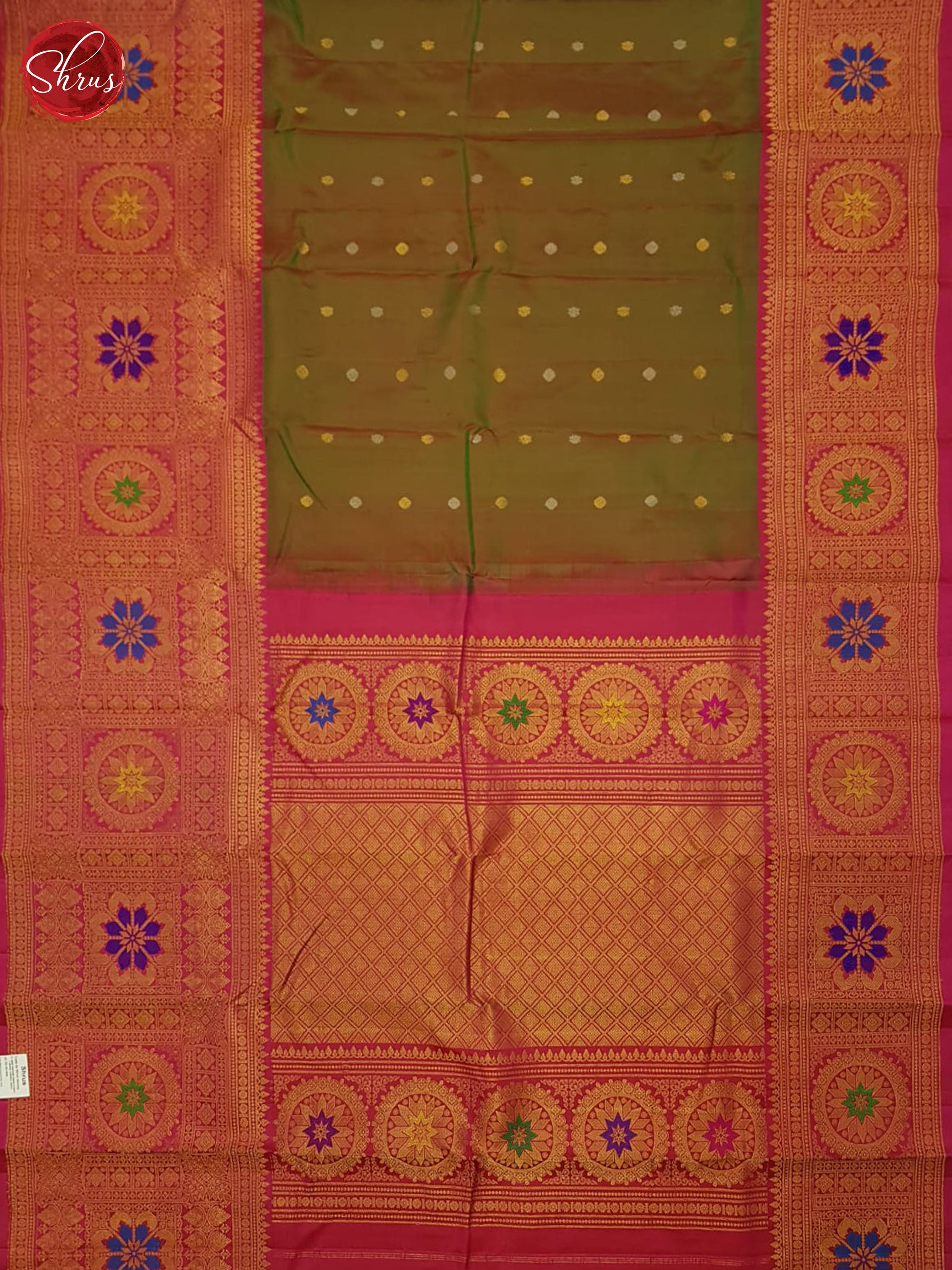 BES22419 - Gadwal silk Saree - Shop on ShrusEternity.com