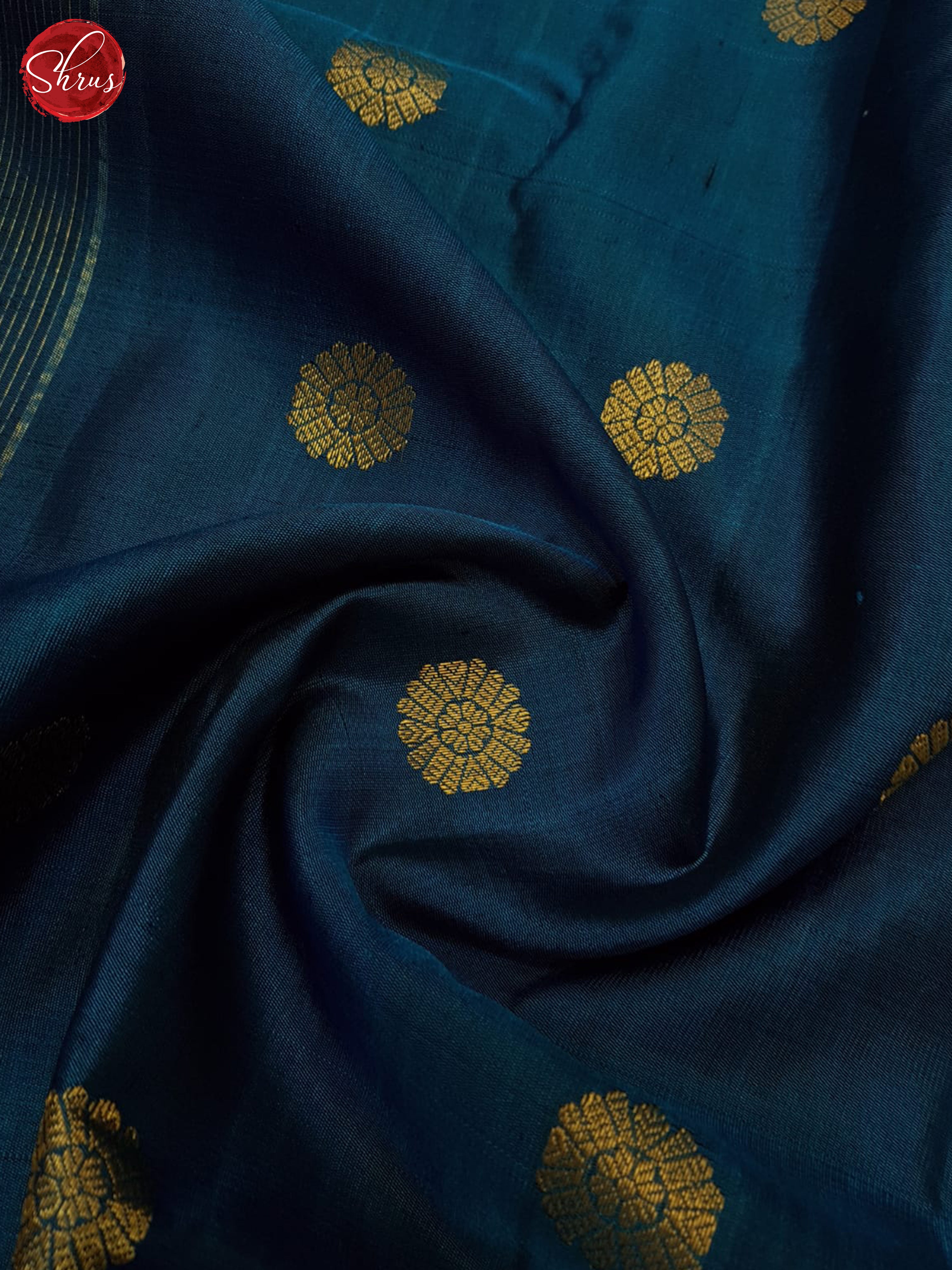 Blue And Wine- Gadwal Silk - Shop on ShrusEternity.com