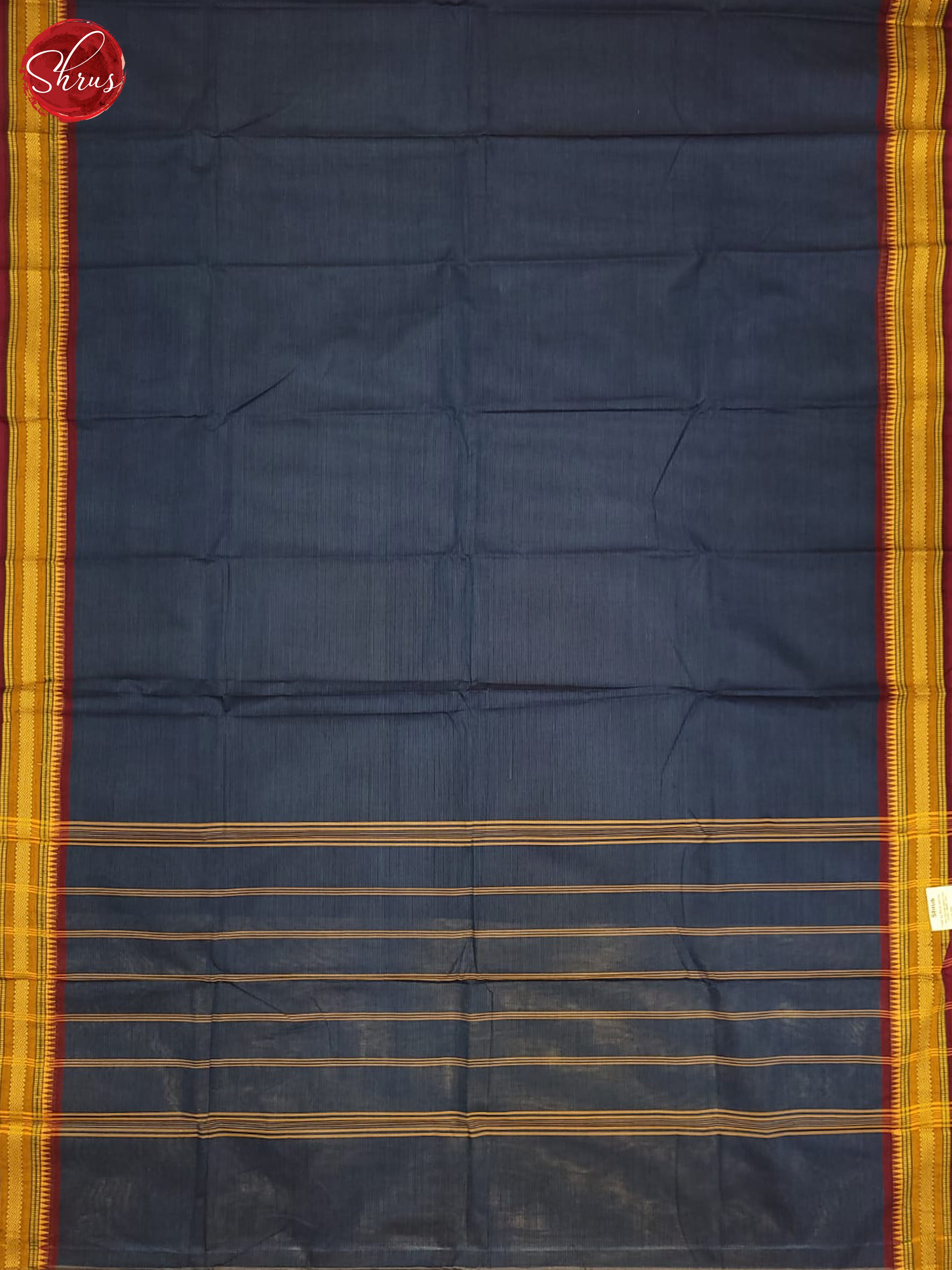 Blue & Purple - Chettinad Cotton Saree - Shop on ShrusEternity.com