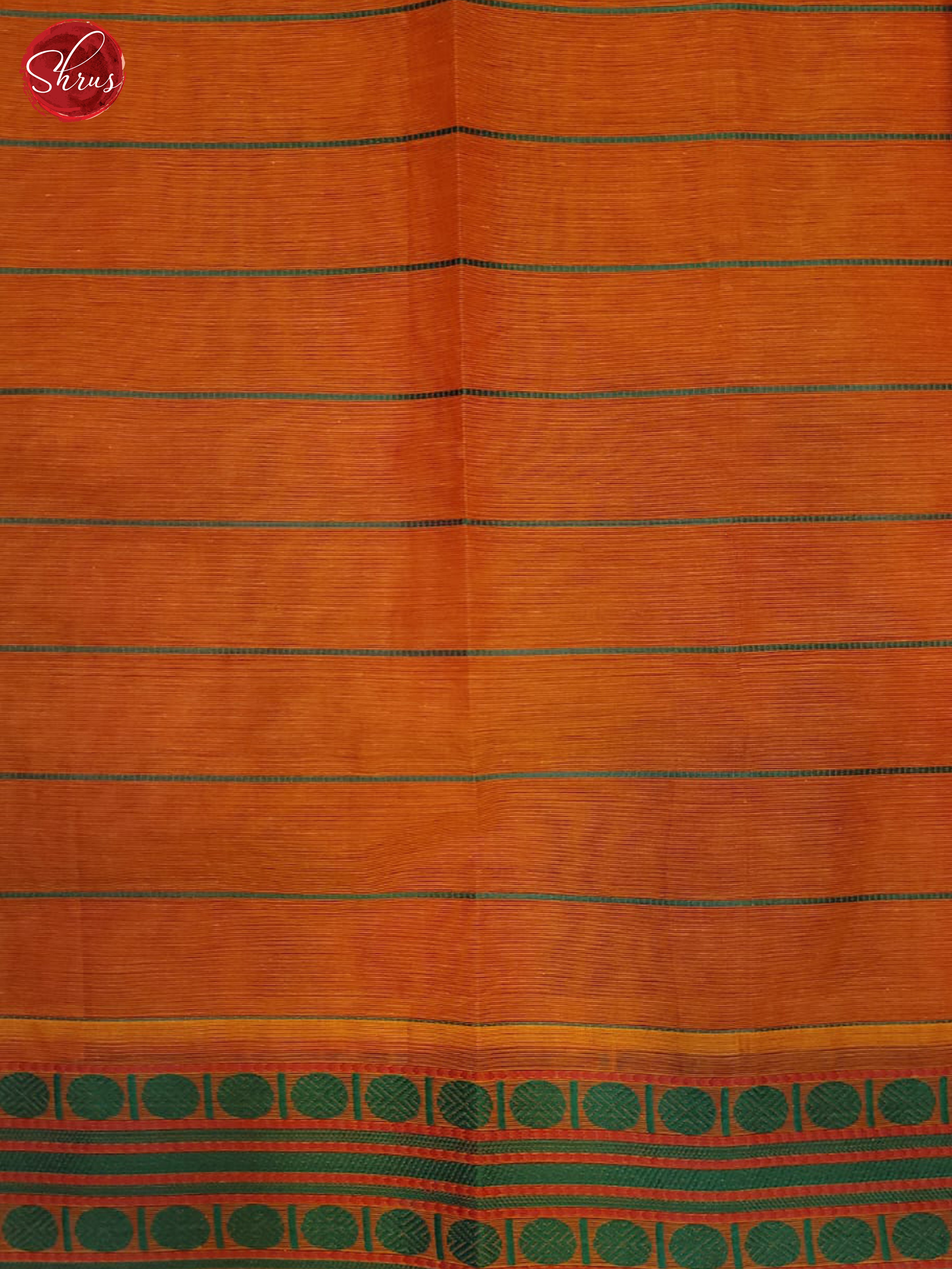 Orange - Kanchi Cotton Saree - Shop on ShrusEternity.com