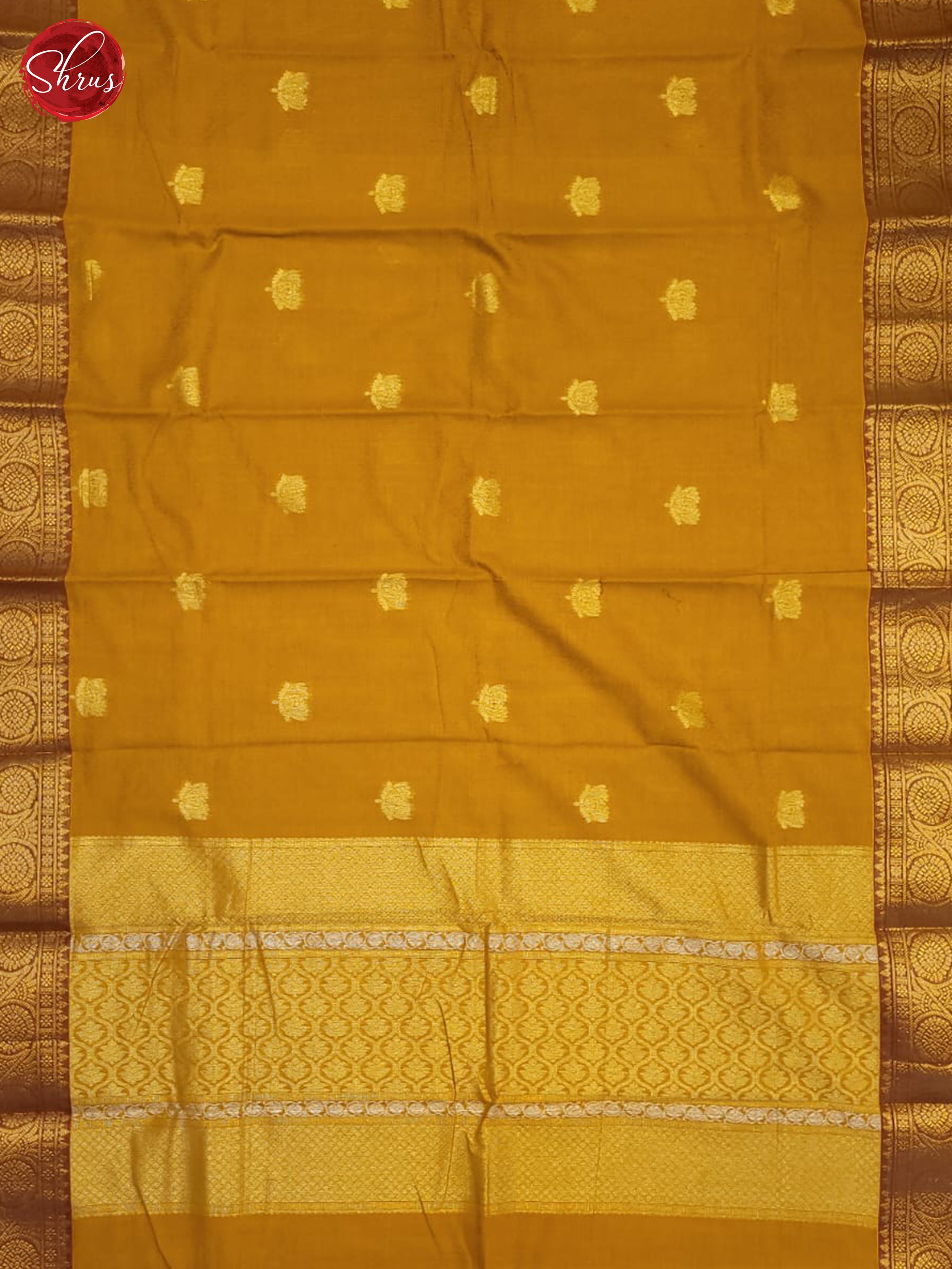 Mustard & Brick - Kanchi Cotton Saree - Shop on ShrusEternity.com