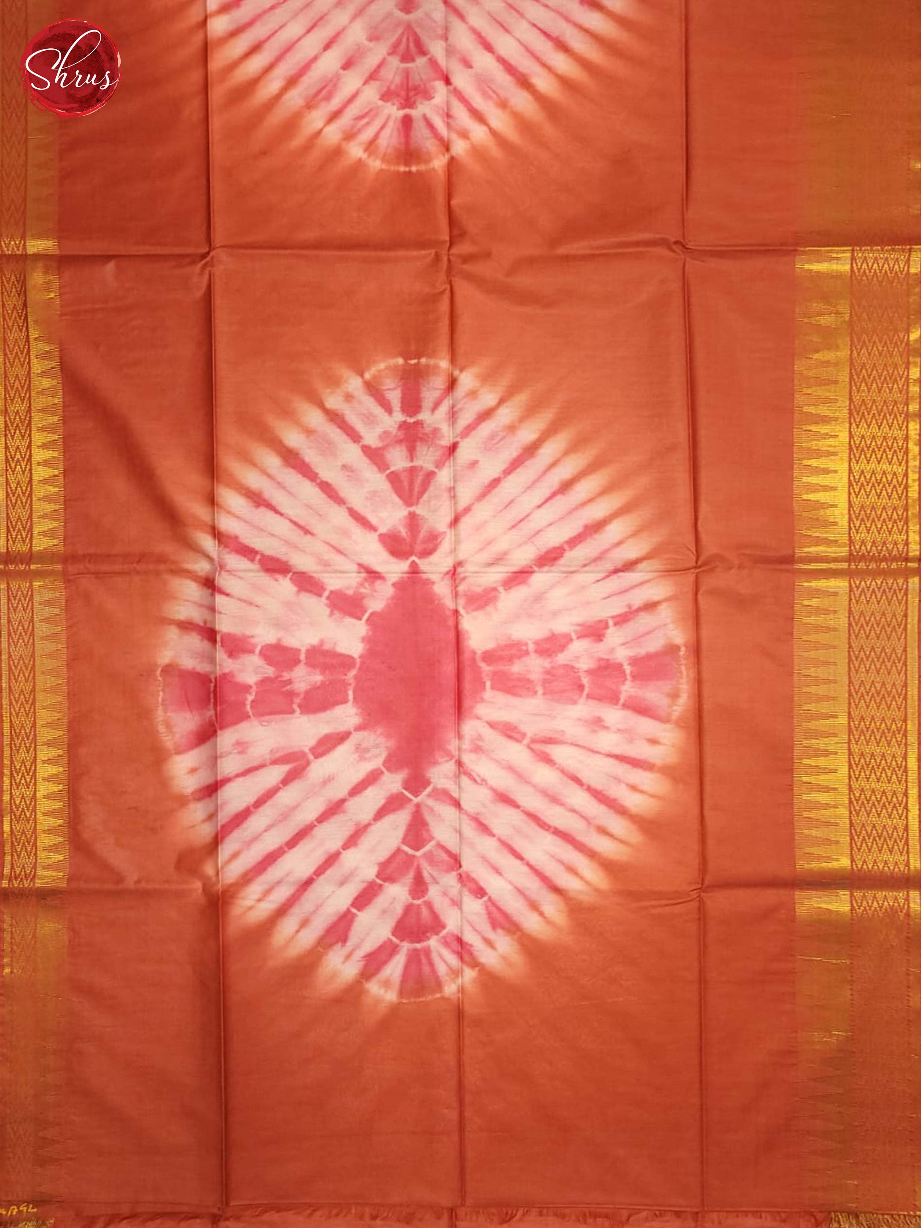 Orange (Single tone) - semi tussar Saree - Shop on ShrusEternity.com