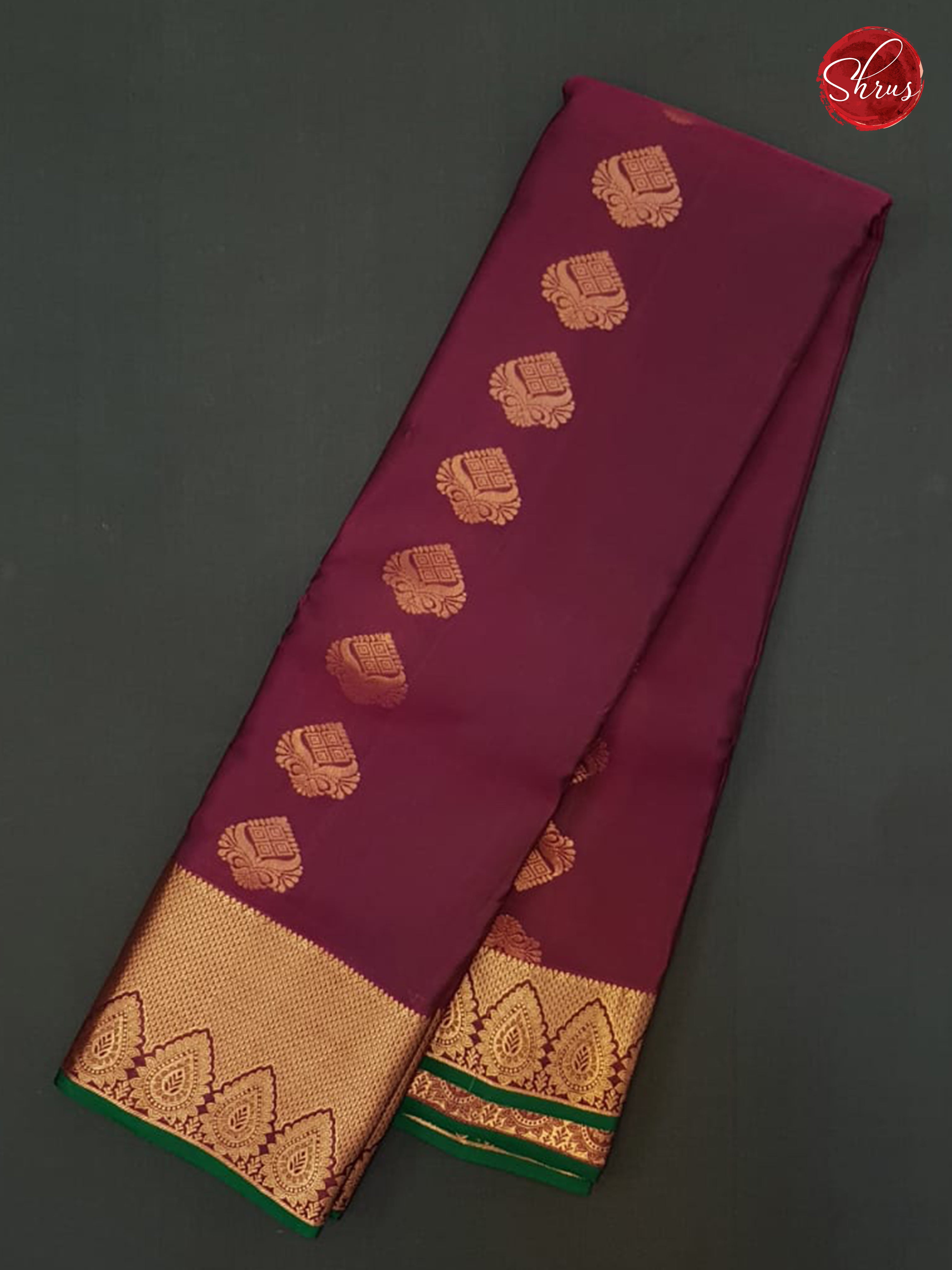 BES27095 -  Kanchipuram (Half Pure) Saree - Shop on ShrusEternity.com