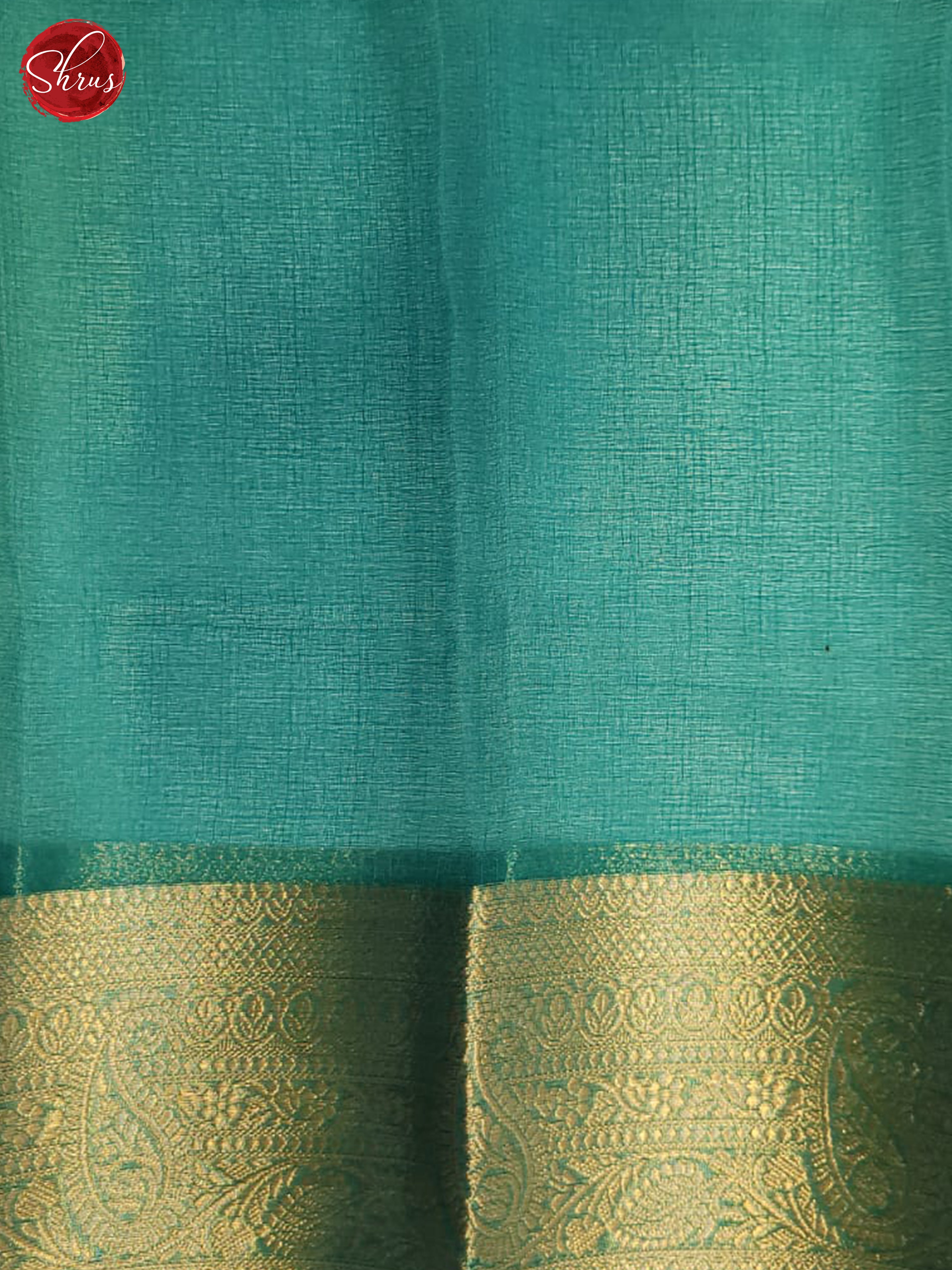 Green & Teal- Semi Organza Saree - Shop on ShrusEternity.com