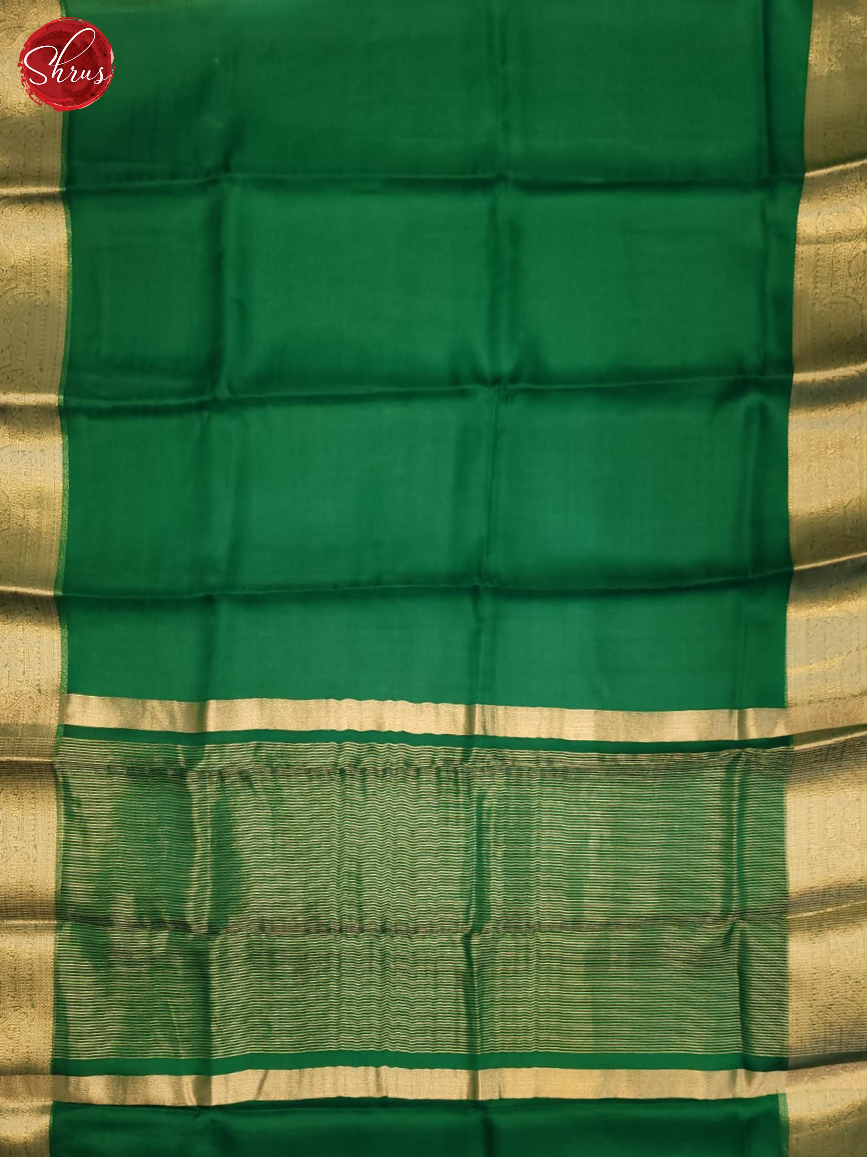 Green & Teal- Semi Organza Saree - Shop on ShrusEternity.com