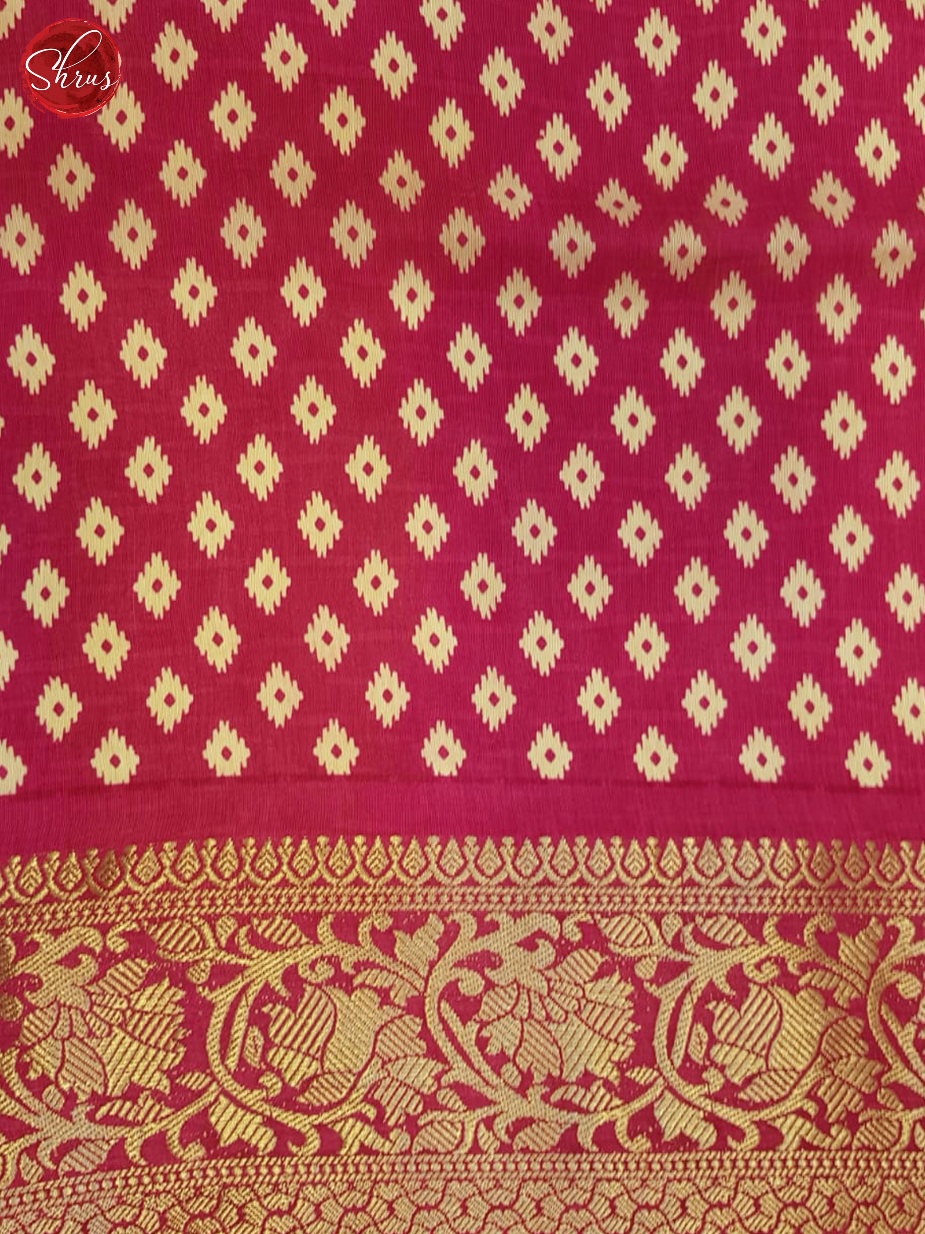 Mustard & Pink - Semi Crepe Saree - Shop on ShrusEternity.com