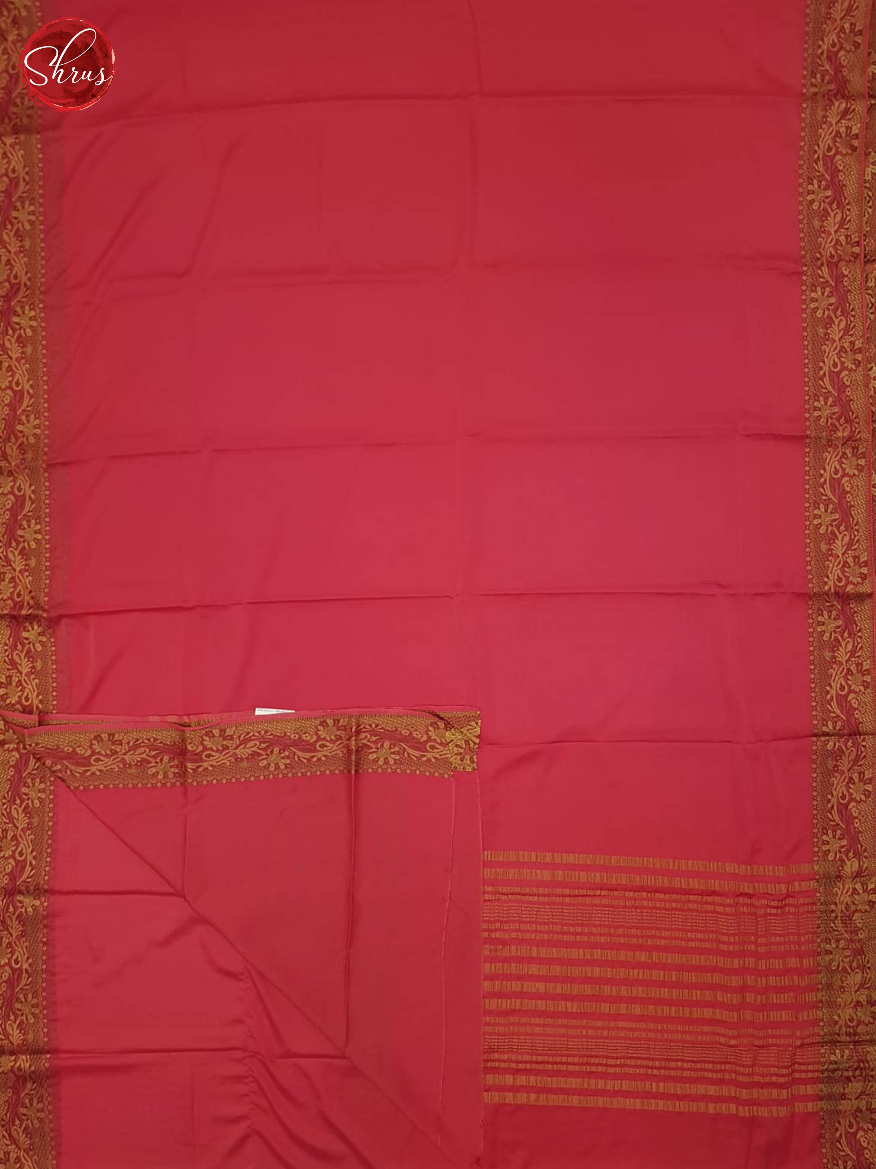 Pink(Single Tone)- Semi Mysore Silk Saree - Shop on ShrusEternity.com