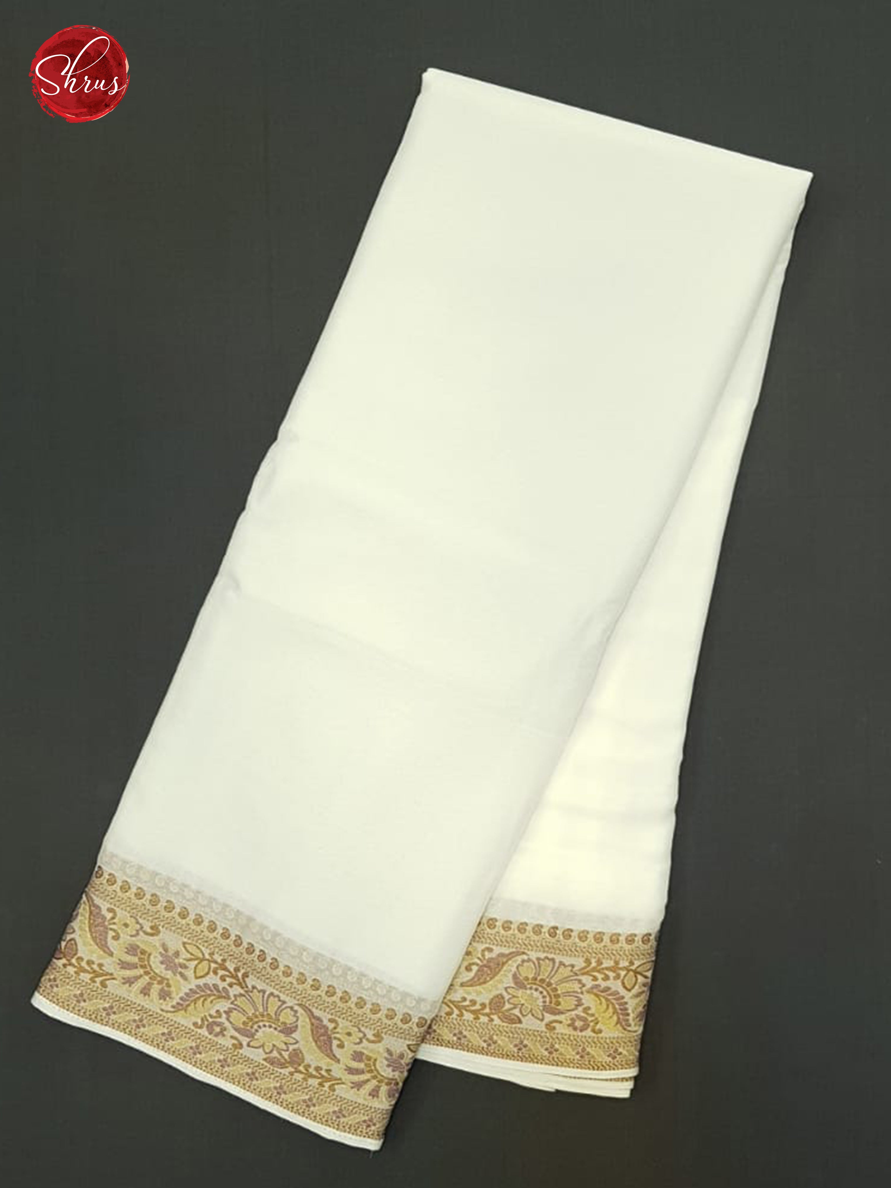 White(Single Tone) - Semi Mysore silk