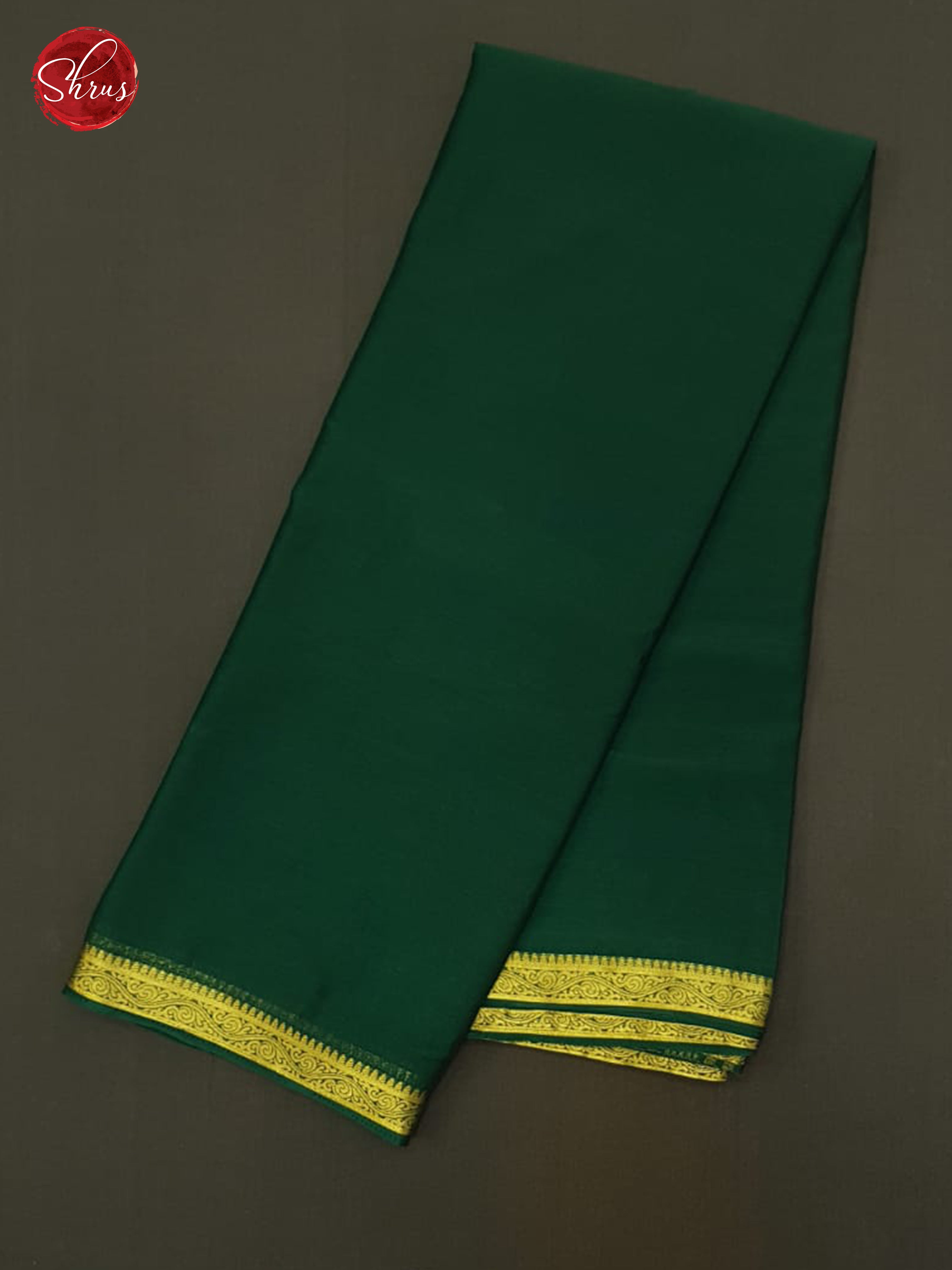 Green(Single Tone) - Semi Mysore silk