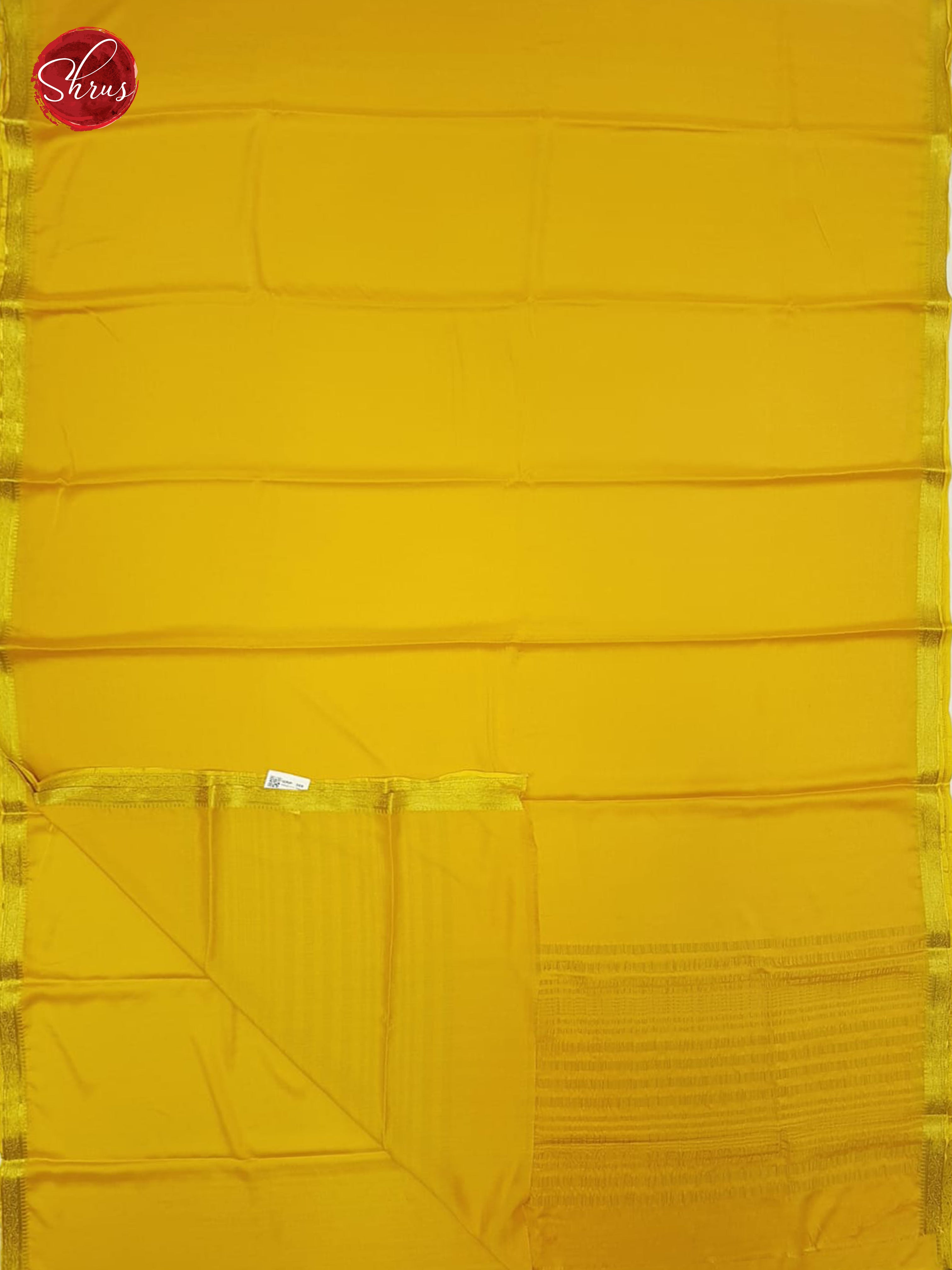 Yellow(Single Tone) - Semi Mysore silk