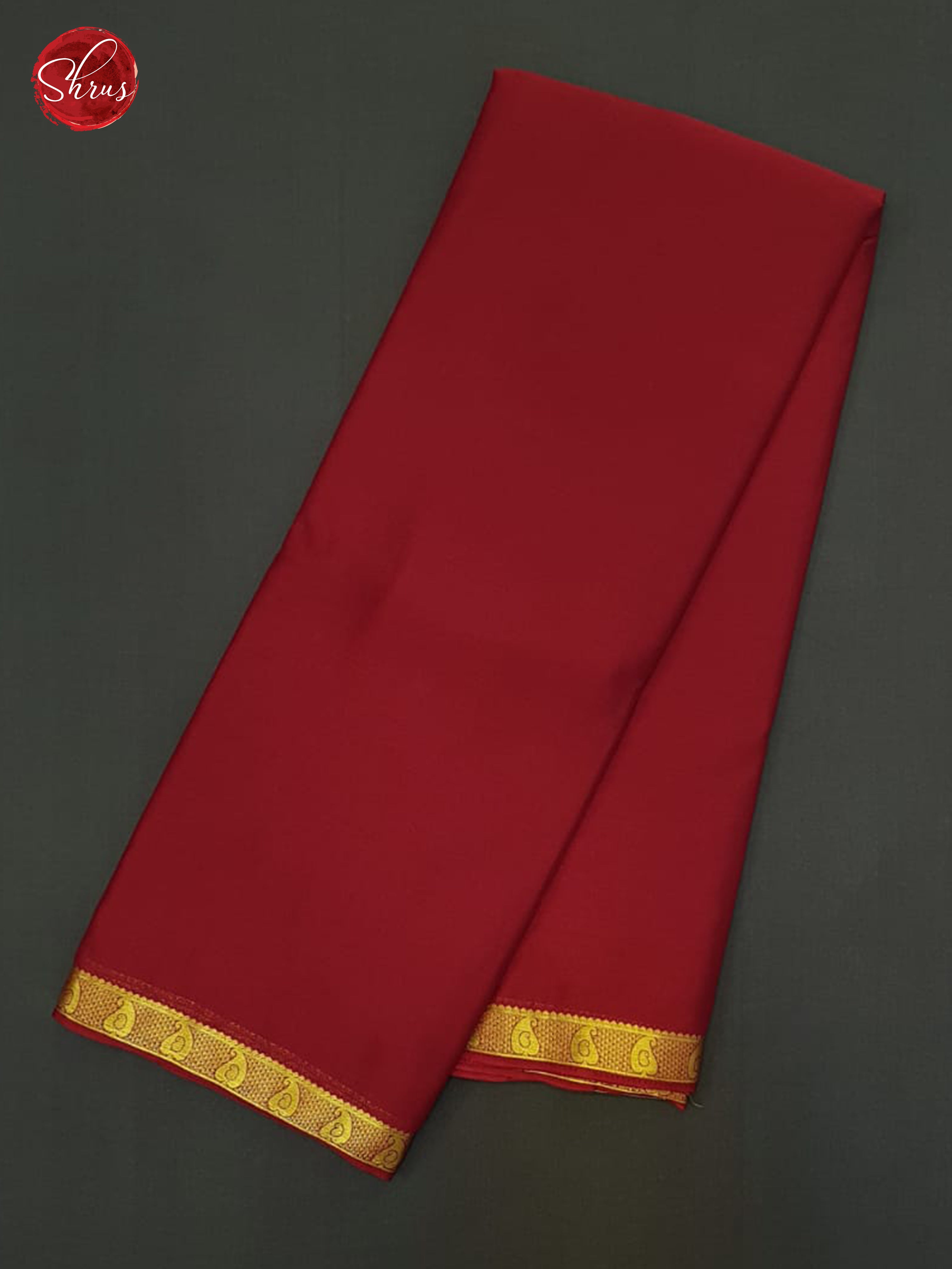 Arakku Maroon(Single Tone) - Semi Mysore silk