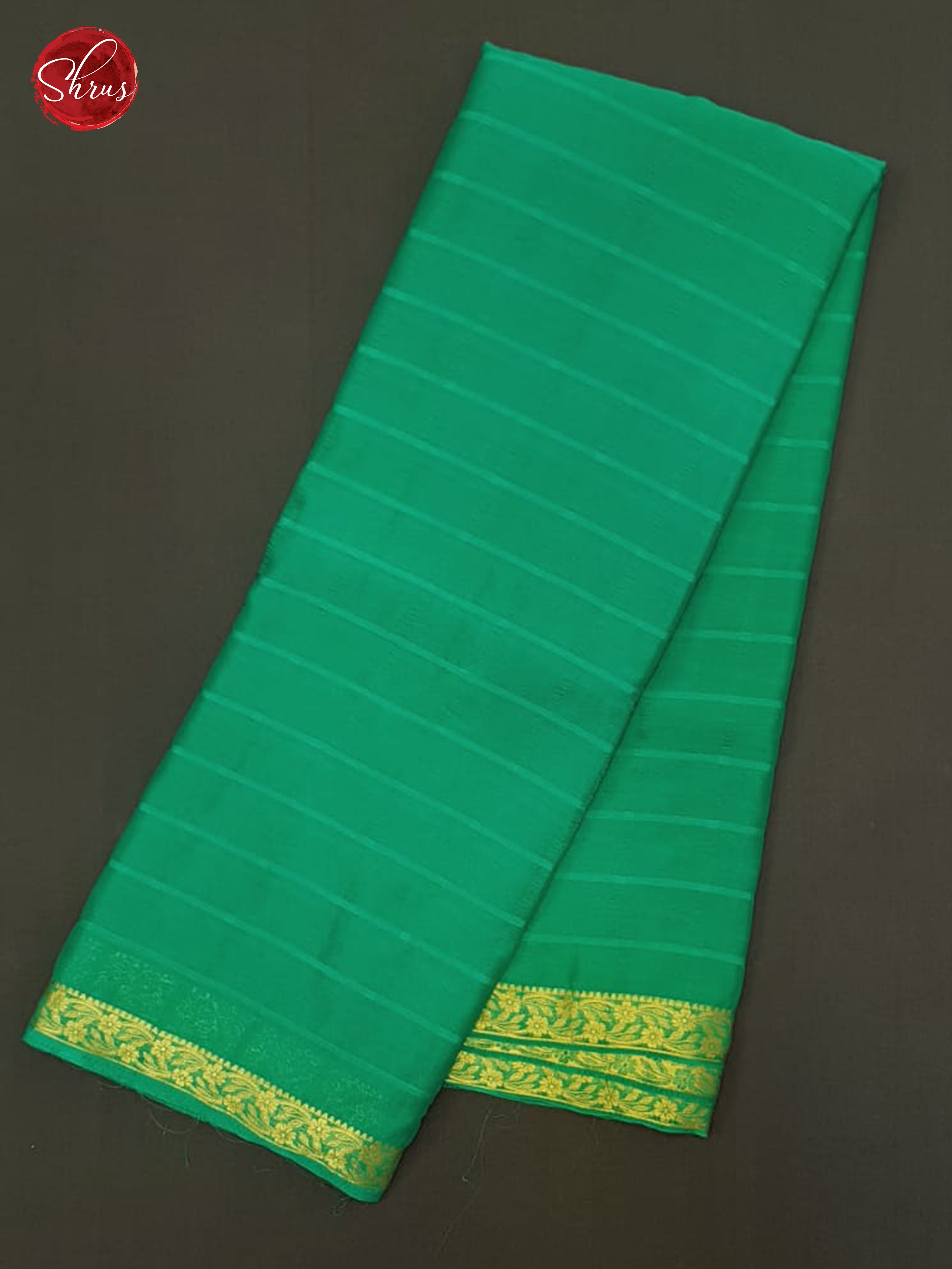 Green(Single Tone)- Semi Mysore silk