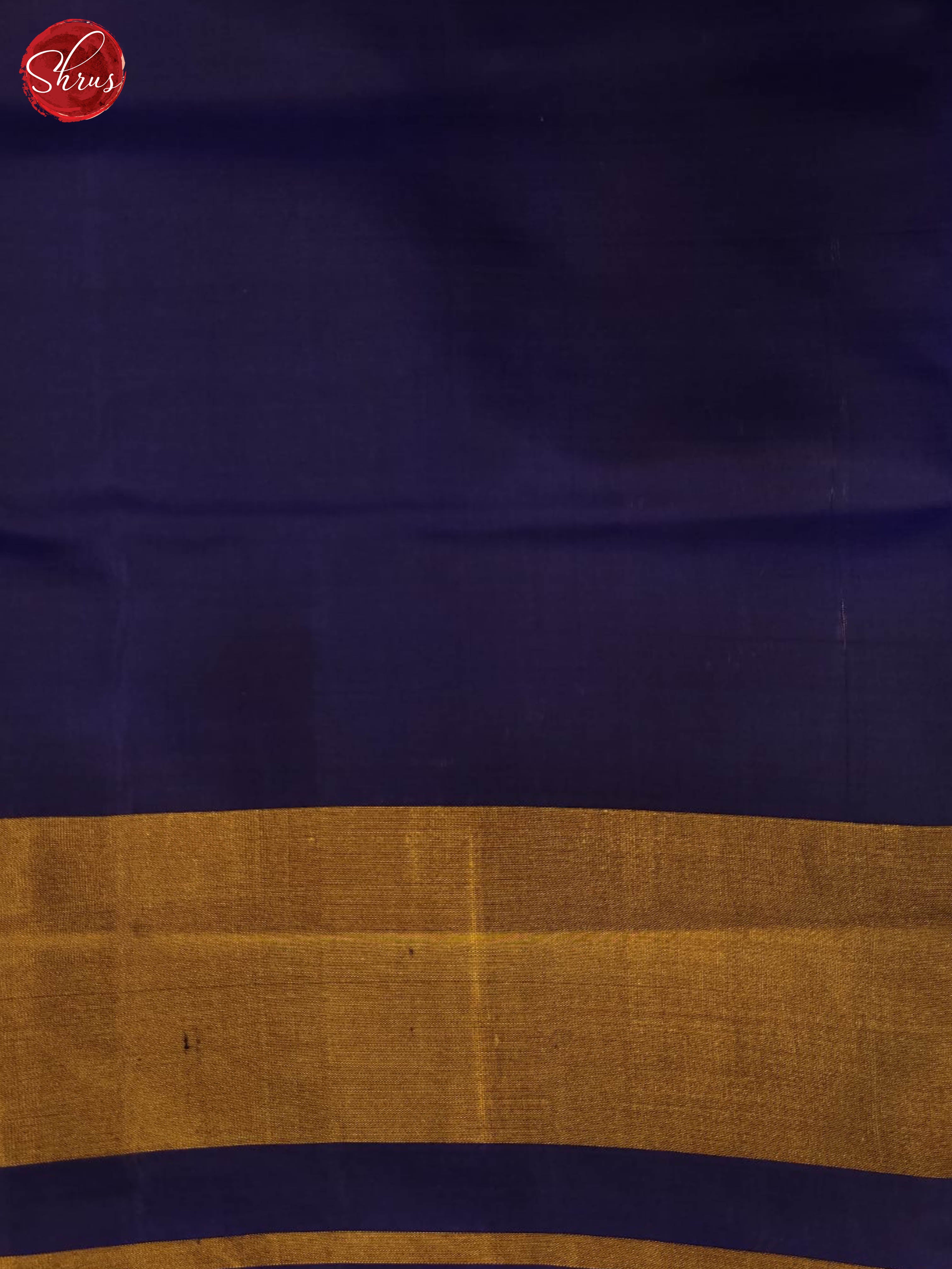 Navy blue and yellow- Ikkat Silk Saree - Shop on ShrusEternity.com