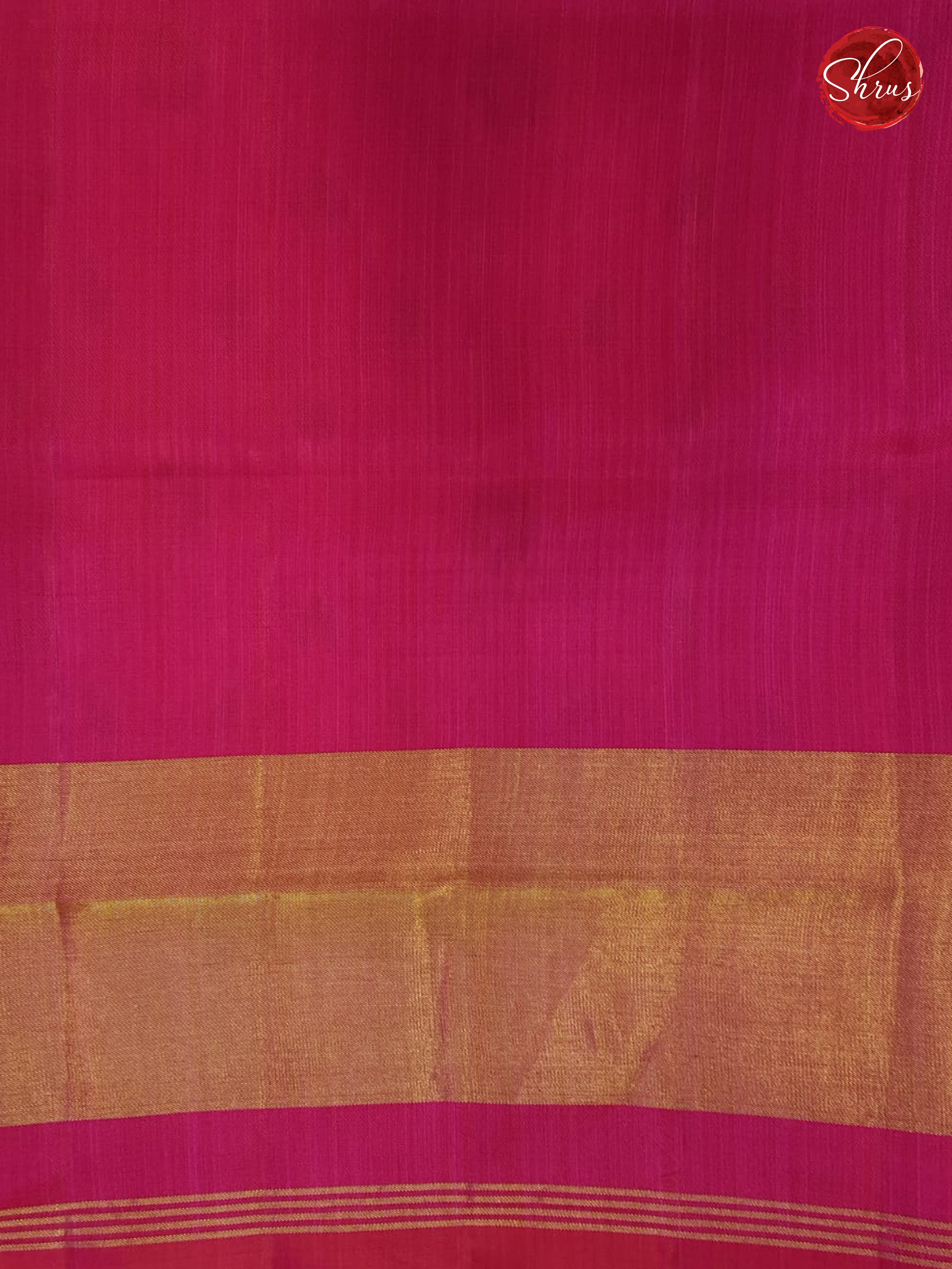 Pink(Single Tone)- Ikkat Silk Saree - Shop on ShrusEternity.com